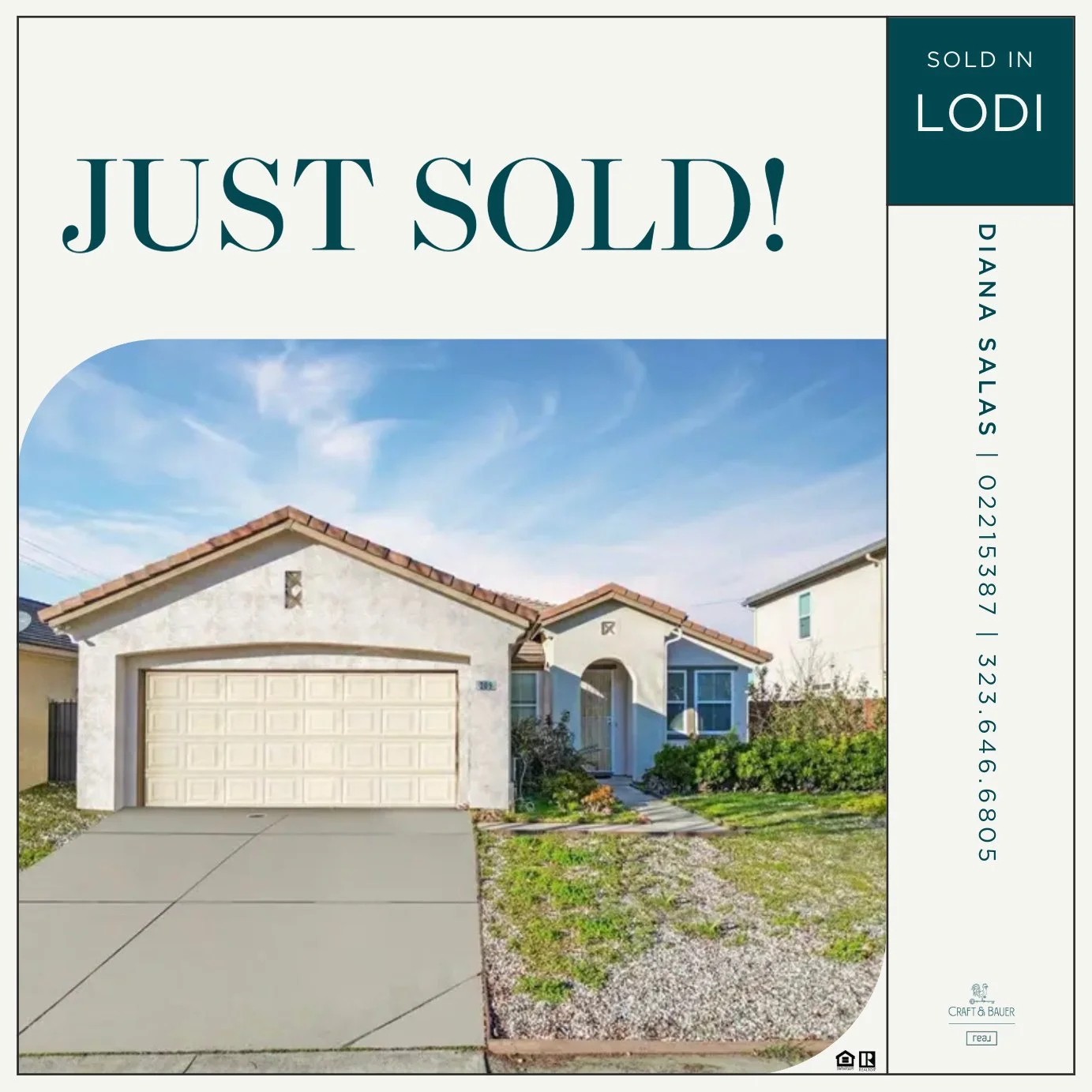 JUST SOLD ✨️ Congratulations to the new owners of this charming 3-bedroom home in Lodi!⁠
⁠
🏡 209 Elgin Avenue⁠
📍 Lodi, CA⁠
💰 $470,000⁠
⁠
Ideally located near schools, parks, and shopping, this home combines comfort and convenience in the heart of 