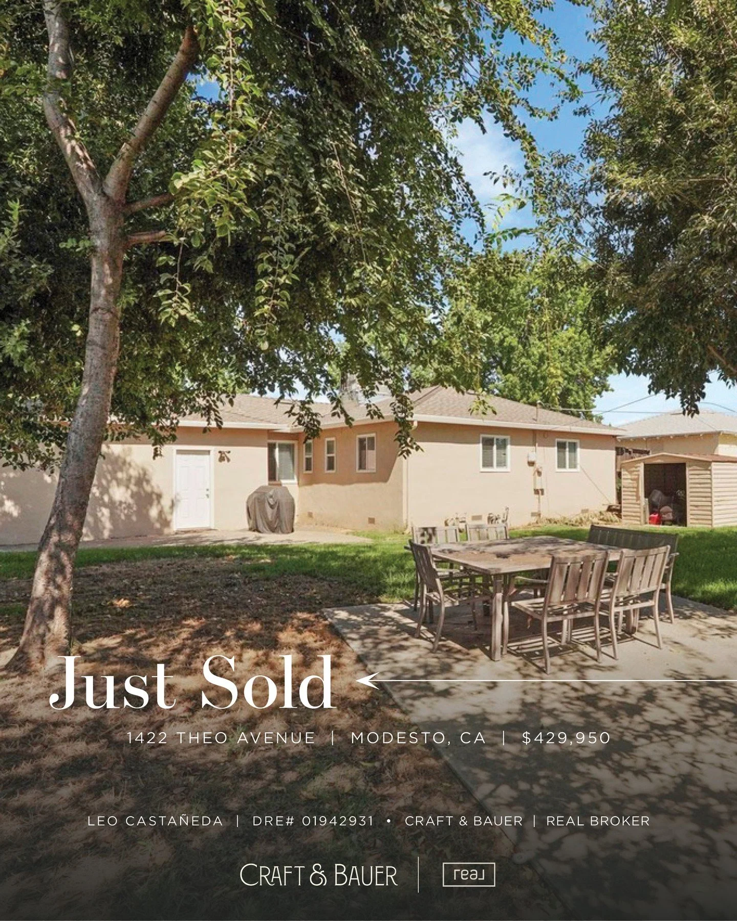 JUST SOLD ✨️ Congratulations to the new owners of this updated 3-bedroom home!⁠
⁠
🏡 1422 Theo Avenue ⁠
📍 Modesto, CA⁠
💰 $429,950⁠
⁠
Tucked in a quiet neighborhood and just a short walk to the local elementary school, this home checks all the boxes