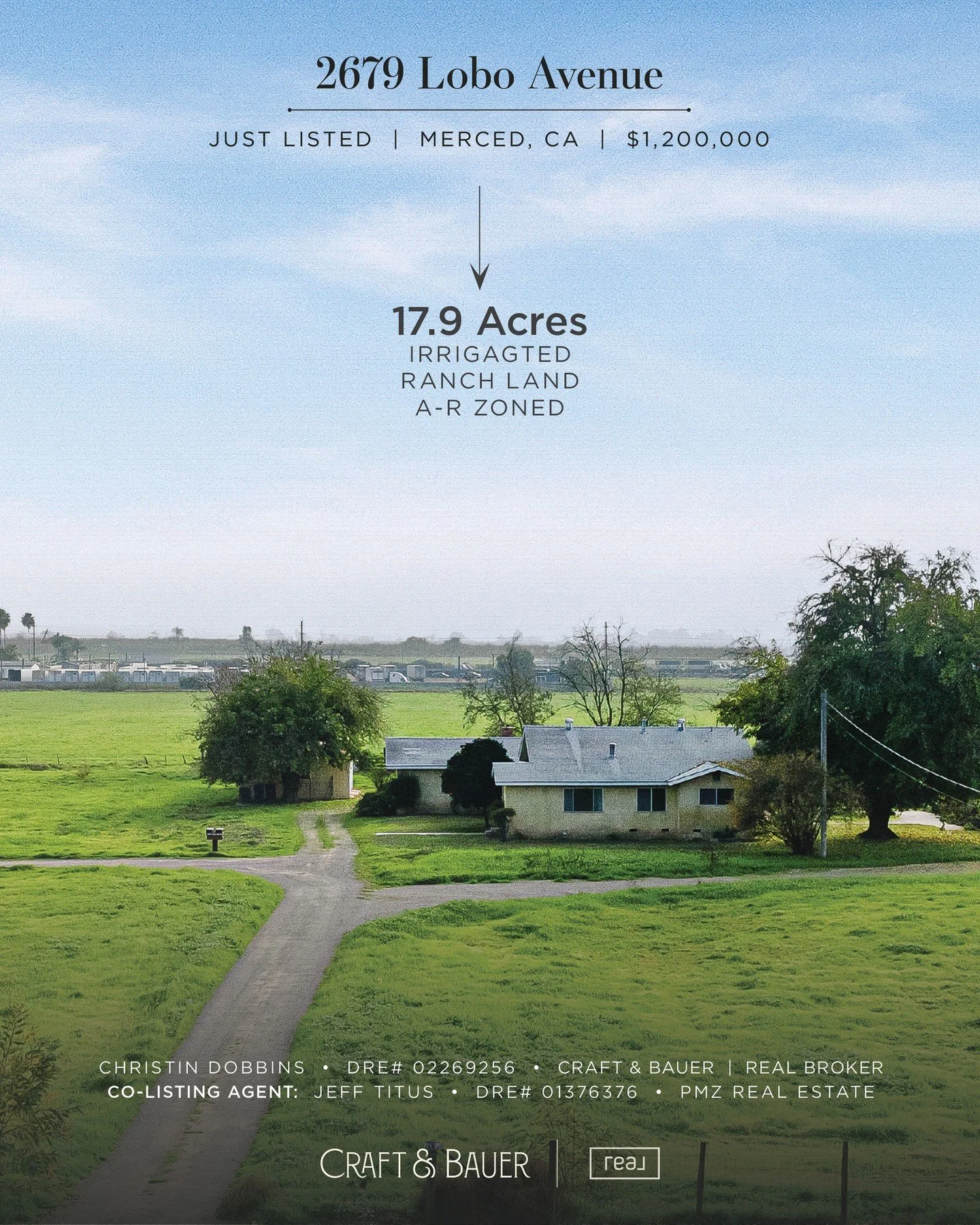 JUST LISTED | Welcome to this Merced ranch offering the space, privacy, and flexibility that are increasingly hard to find-set on approximately 17.9 acres just minutes from town | $1,200,000👇⁠
⁠
🏡 2679 Lobo Avenue, Merced, CA⁠
⁠
The property combin