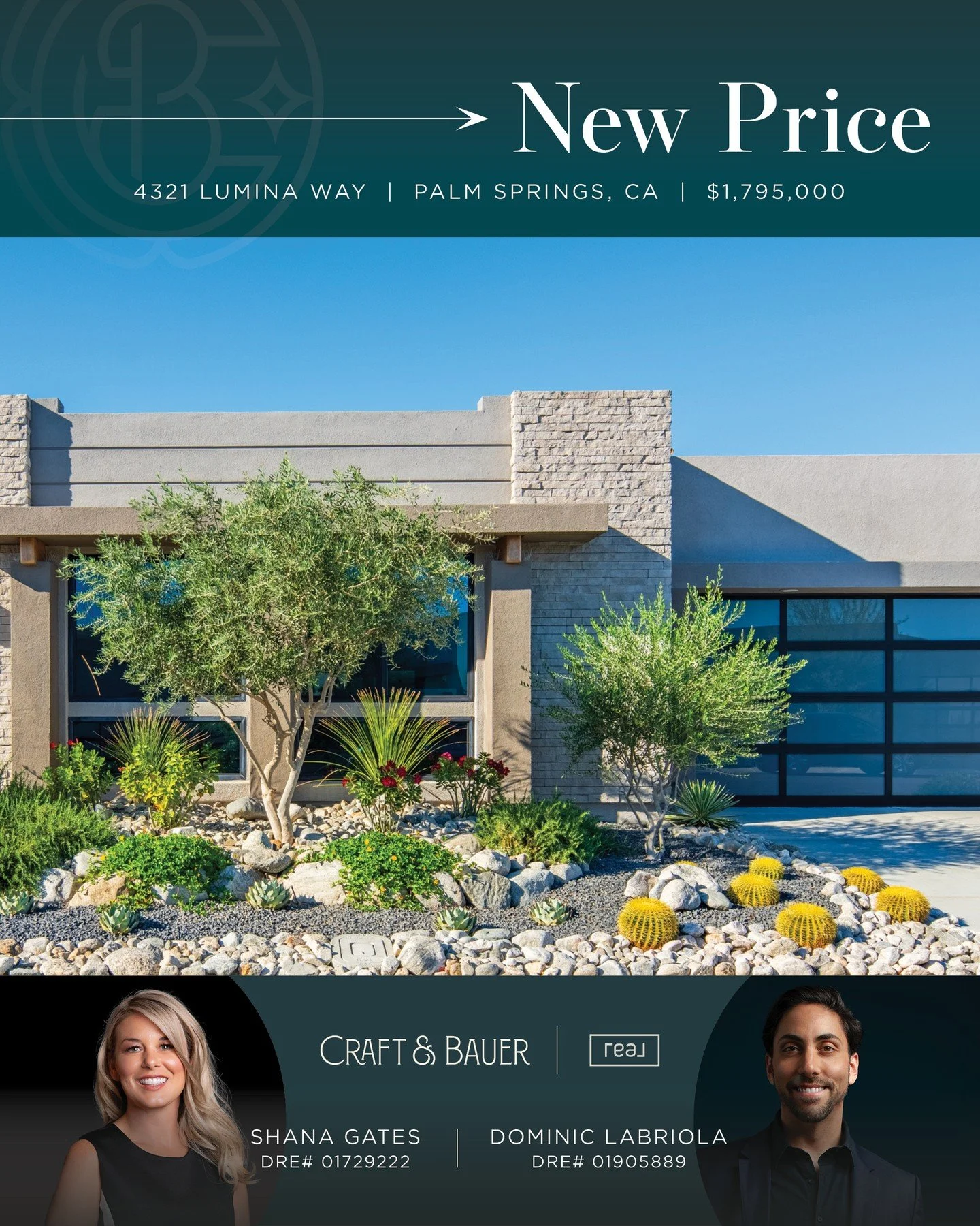 NEW PRICE 👉 Step inside this striking Fiore model-an architectural single-story masterpiece tucked within the gated enclave of the renowned Escena Golf Club in Palm Springs | $1,795,000👇⁠
⁠
🏡 4321 Lumina Way, Palm Springs, CA⁠
⁠
A modern desert ma