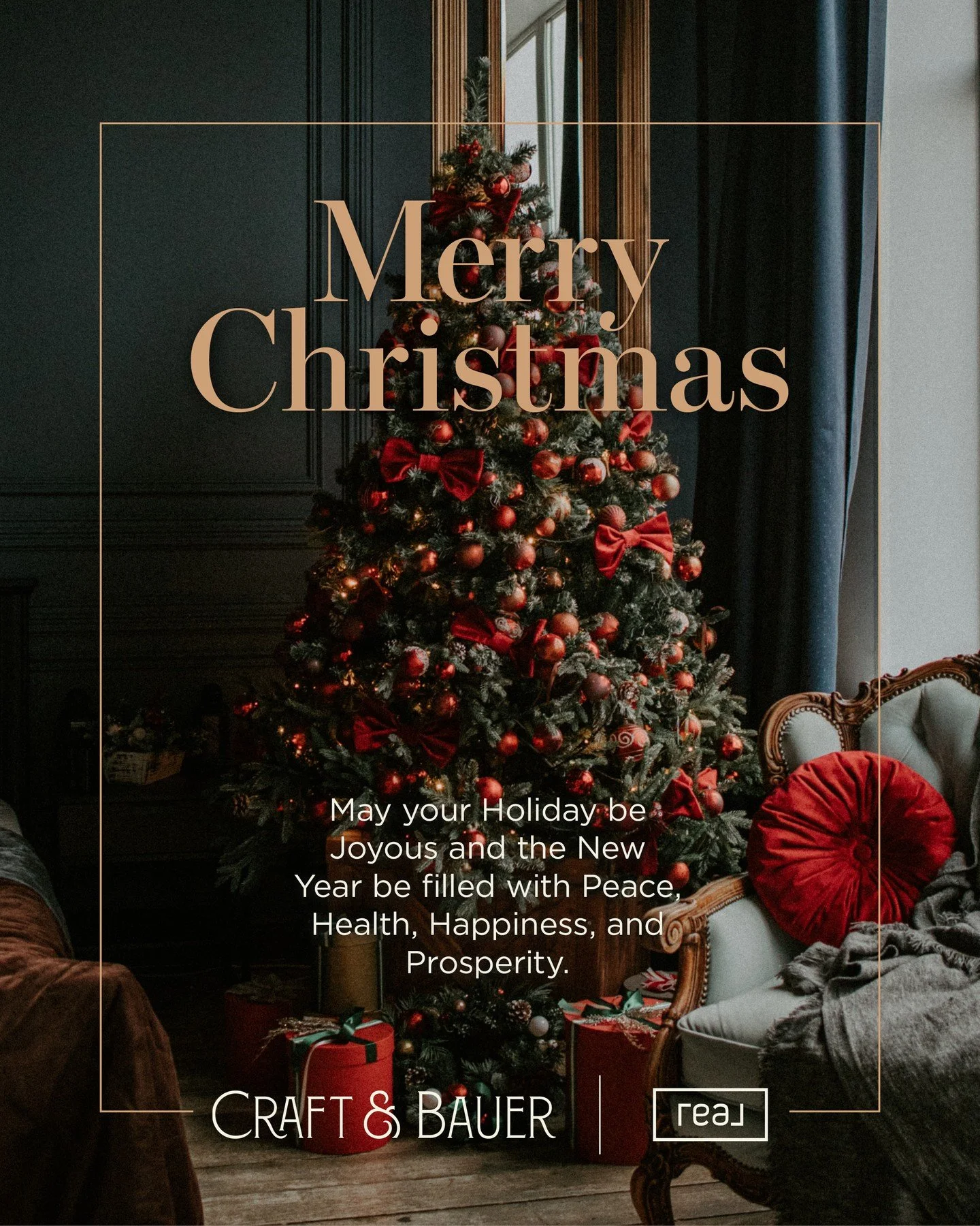 🎄✨ Wishing you a joyous holiday season and a sparkling New Year filled with peace, health, happiness, and prosperity! With warm wishes from all of us at Craft and Bauer