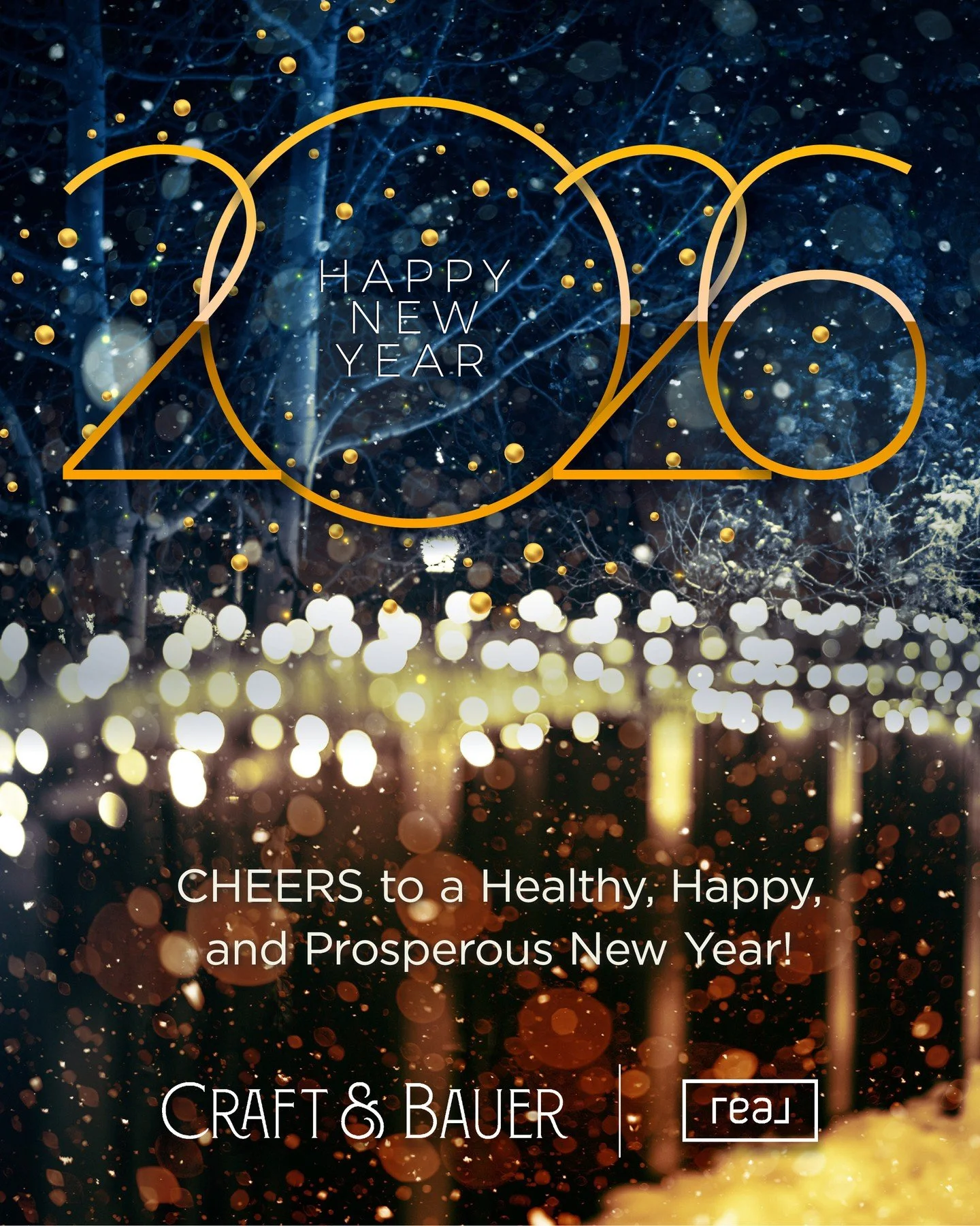 Cheers to a new year and new possibilities 🥂⁠
Thank you for being part of the Craft &amp; Bauer | Real Broker journey. We can&rsquo;t wait to see what this year brings!