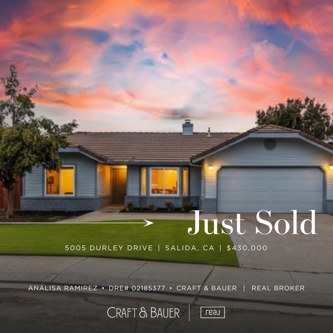 JUST SOLD ✨️ Congratulations to the new owners of this charming 2-bedroom home! ⁠
⁠
🏡 5005 Durley Drive ⁠
📍 Salida, CA⁠
💰 $430,000⁠
⁠
Fully renovated with a modern and stylish interior and located in the heart of a desirable neighborhood. ⁠
⁠
Repr