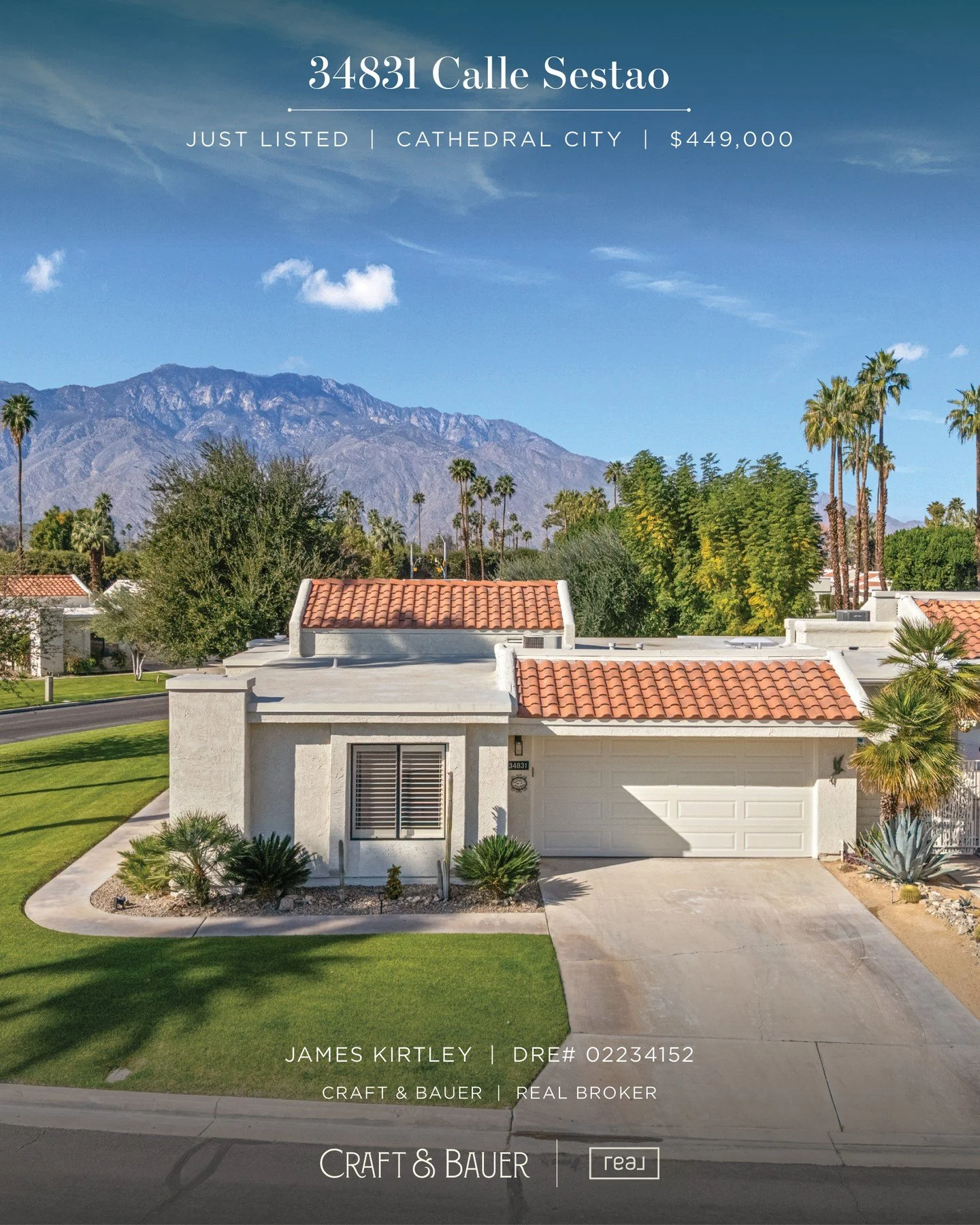 JUST LISTED 👉 Welcome to Cathedral Canyon Country Club, a coveted gated enclave offering true resort-style living.⁠
⁠
🏡 34831 Calle Sestao⁠
📍 Cathedral City, CA⁠
💰 $449,000⁠
⁠
Fully remodeled. Completely furnished. Turn-key corner unit steps from