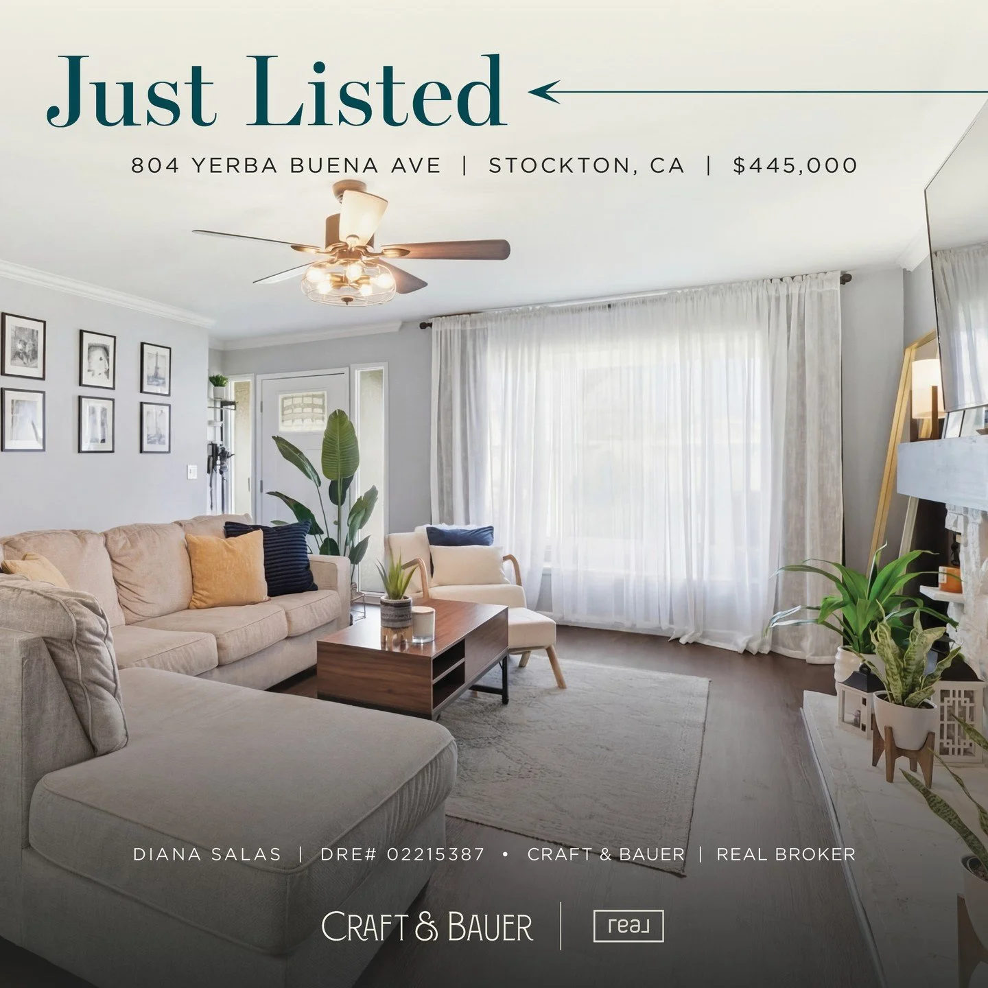 JUST LISTED 👉 Step into effortless California living with this beautifully remodeled single-story home that blends modern style with everyday comfort!⁠
⁠
🏡 804 Yerba Buena Avenue⁠
📍 Stockton, CA⁠
💰 $445,000⁠
⁠
The home opens to a spacious backyar