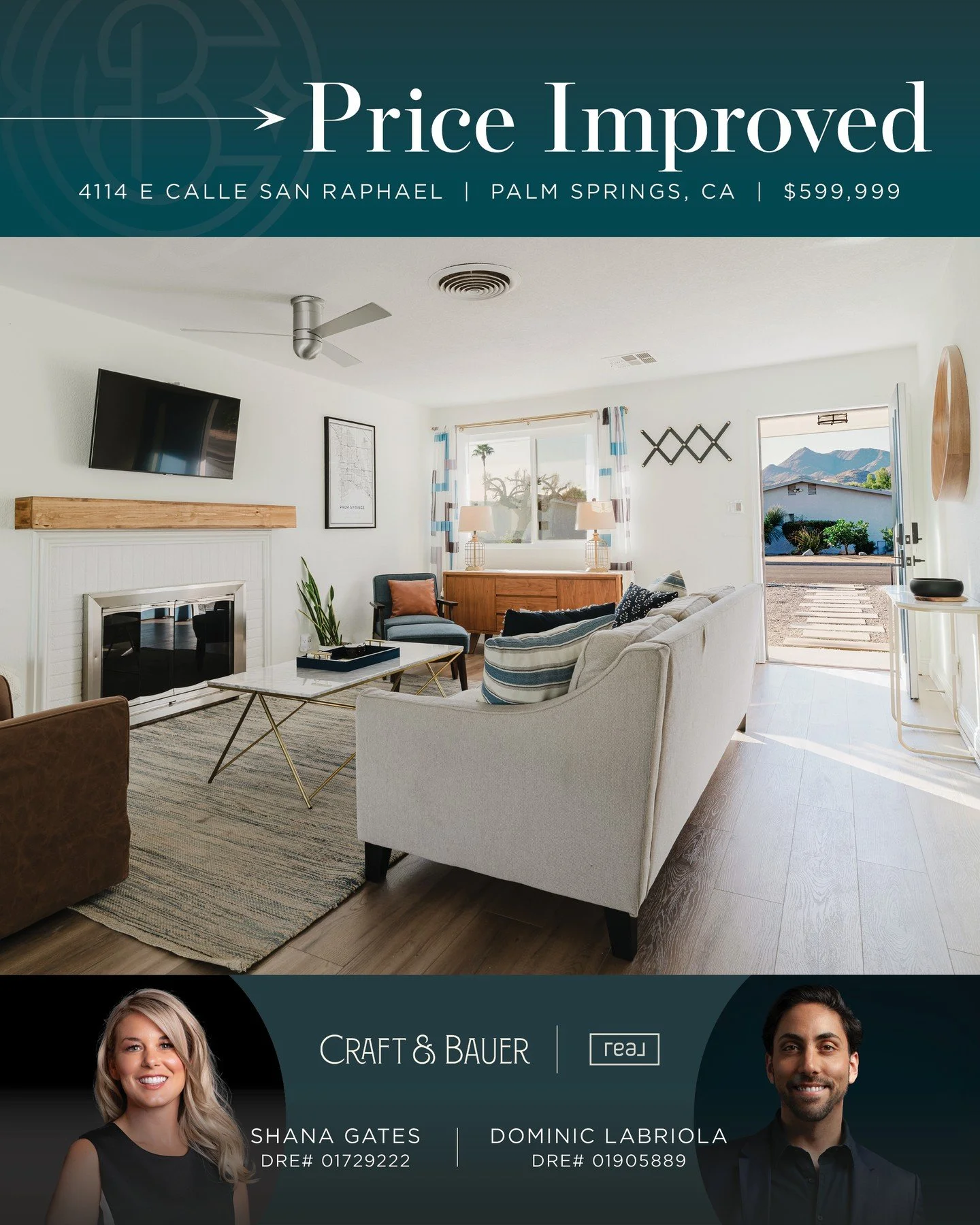 PRICE IMPROVED 👉 Discover the ultimate Palm Springs retreat situated on a prime corner lot in the highly desirable Demuth Park neighborhood.⁠
⁠
🏡 4114 E Calle San Raphael⁠
📍 Palm Springs, CA⁠
💰 $599,999⁠
⁠
Completely turn-key and tastefully furni