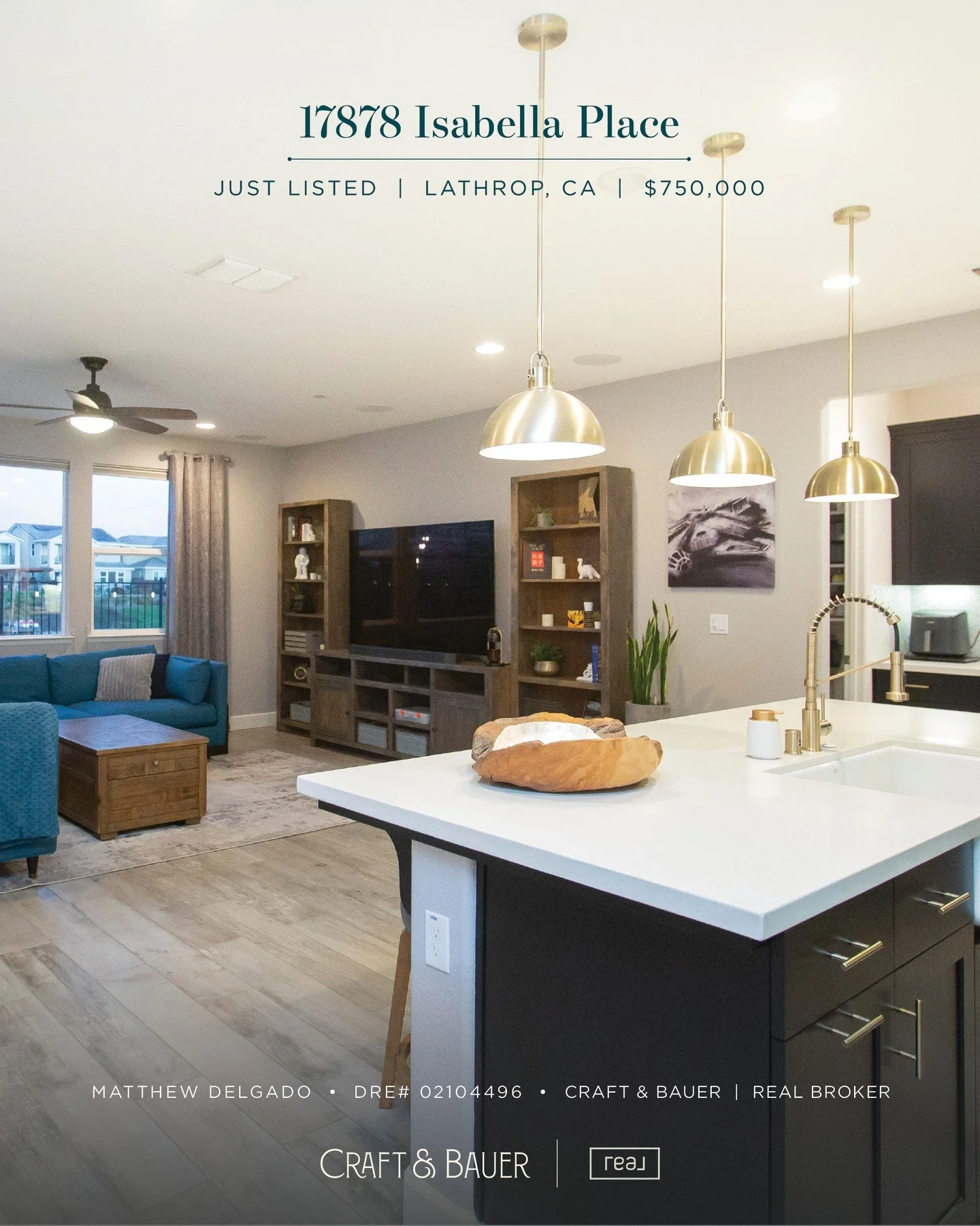 JUST LISTED 👉 Experience luxury lakeside living in the heart of River Islands in Lathrop!⁠
⁠
🏡 17878 Isabella Place⁠
📍 Lathrop, CA⁠
💰 $750,000⁠
⁠
Step outside to a lakefront backyard made for relaxation and fun, complete with an included paddle b