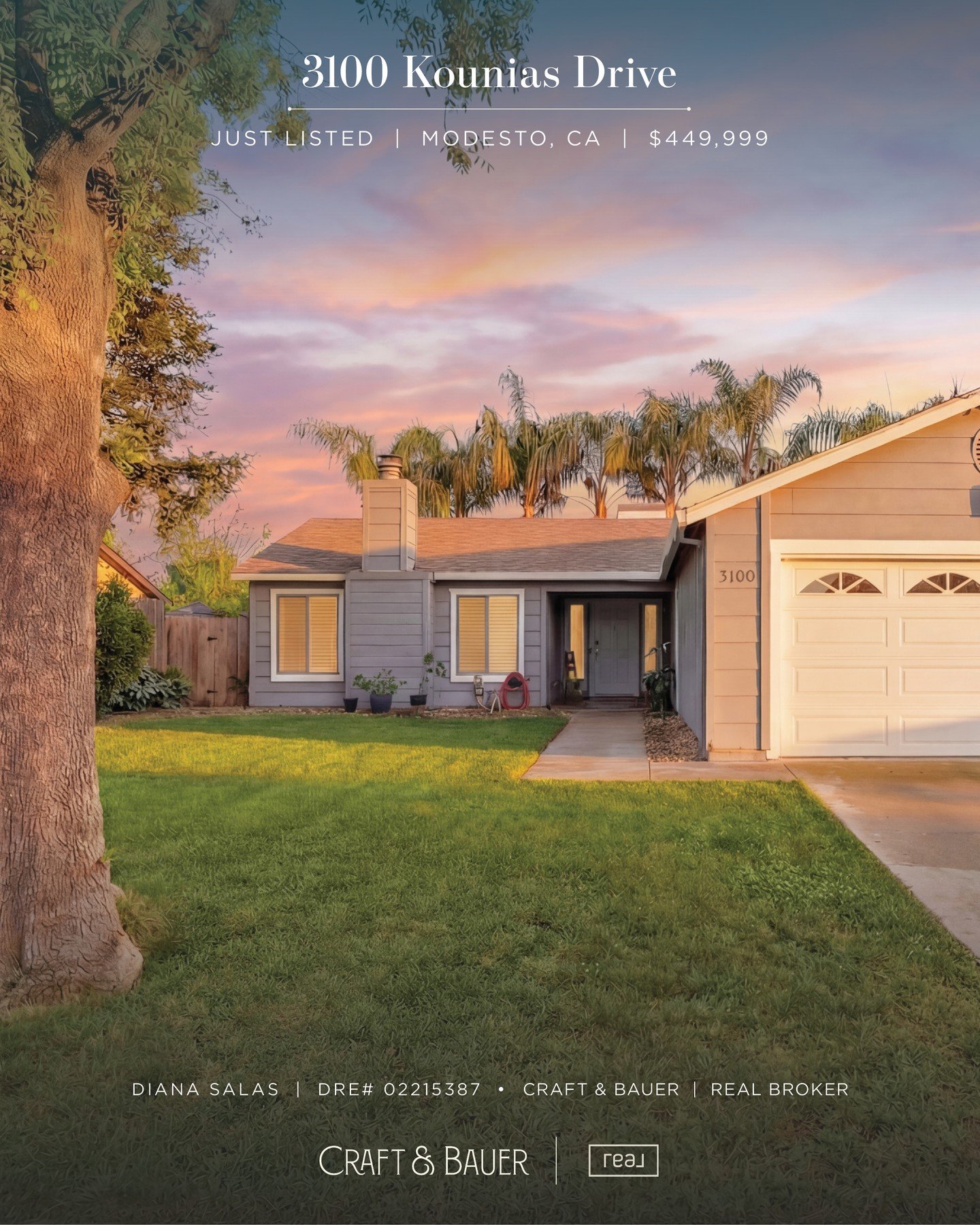 JUST LISTED 👉 Vaulted ceilings, modern upgrades, and seamless indoor-outdoor living&mdash;this Modesto gem is the perfect place to call home.⁠
⁠
🏡 3100 Kounias Drive⁠
📍 Modesto, CA⁠
💰 $449,999⁠
⁠
Ideally located near parks, schools, shopping, din