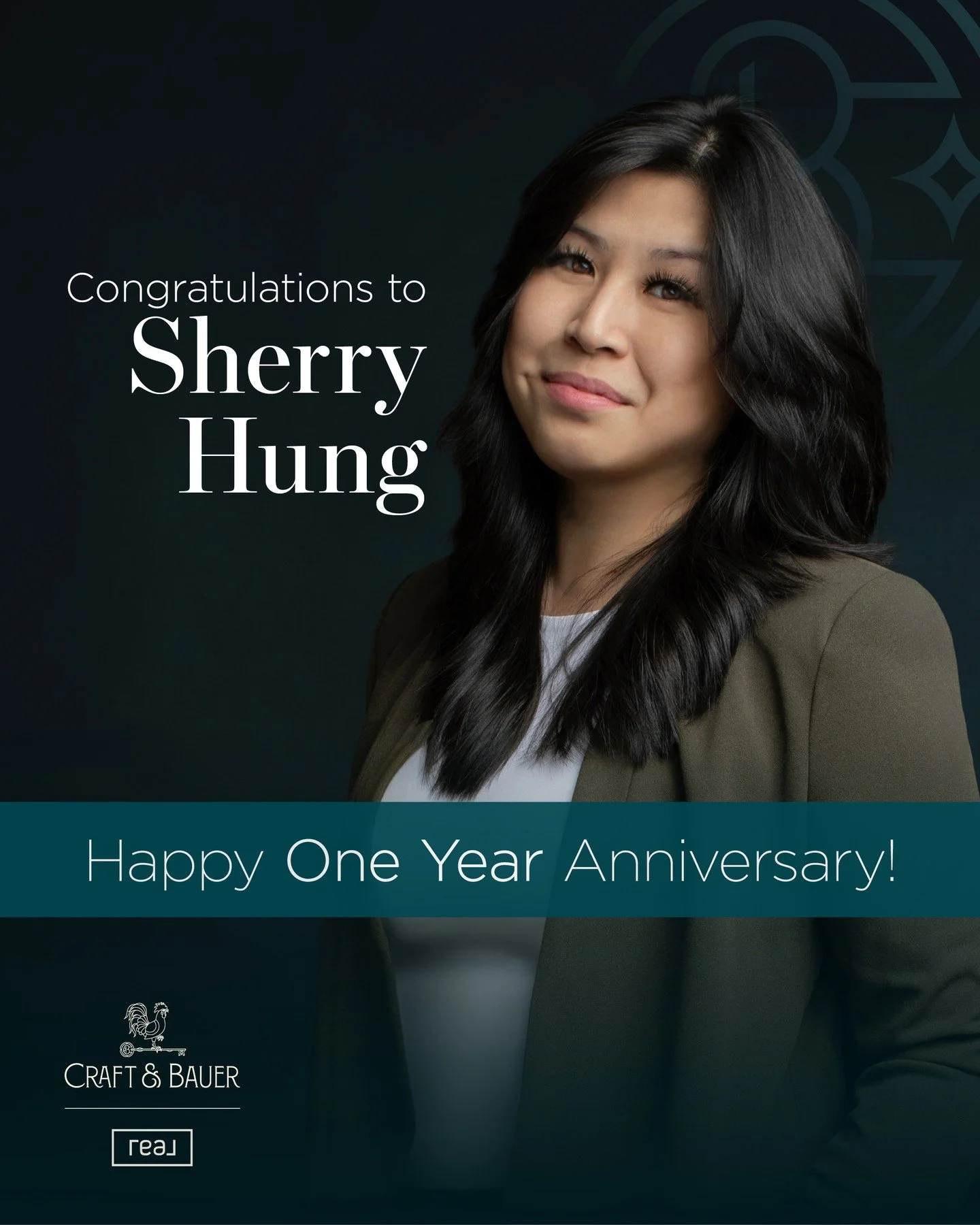 Happy 1-year Craft &amp; Bauerversary to our Estate Agent Sherry Hung! 🥂⁠
⁠
Serving buyers and sellers across Los Angeles and Orange County, Sherry specializes in communities including Pasadena, South Pasadena, San Marino, Arcadia, San Gabriel, Alha