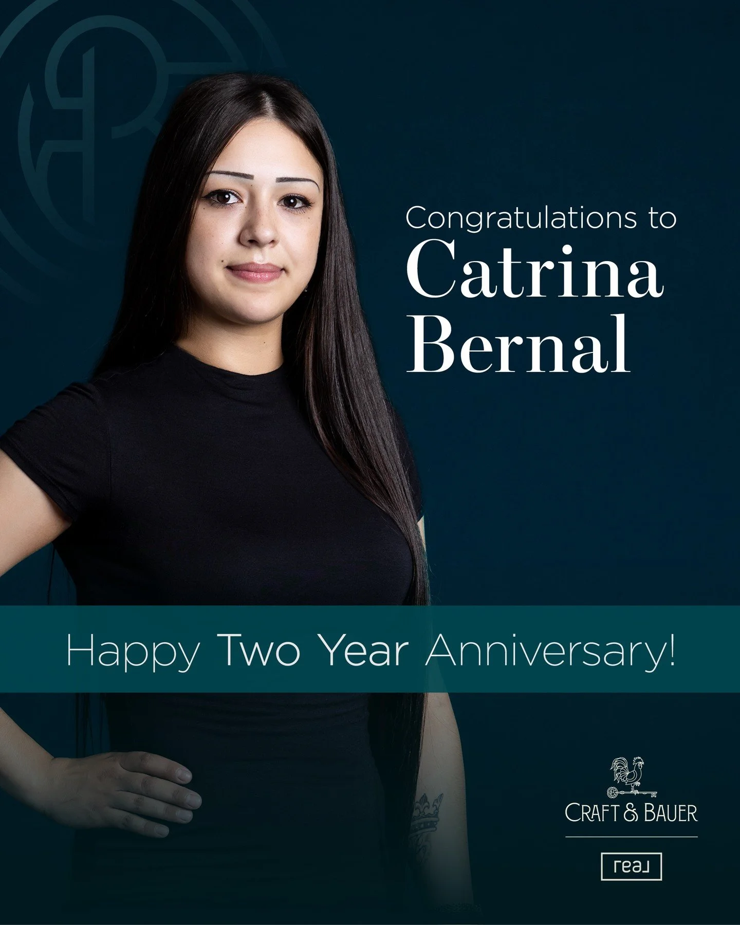 Happy 1-year Craft &amp; Bauerversary to our Estate Agent Catrina Bernal!⁠
⁠
Over the past year, Catrina has demonstrated an unwavering commitment to her clients through deep market knowledge, continuous professional growth, and a strong, relationshi