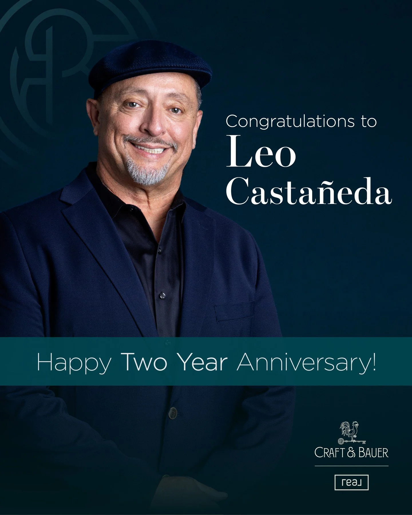 Happy 2-Year Craft &amp; Bauerversary to our Estate Agent Leo Casta&ntilde;eda! 🎉⁠
⁠
Specializing in Northern &amp; Central Valley neighborhoods and born and raised in Oakland, Leo brings deep community roots and an unmatched work ethic to every cli