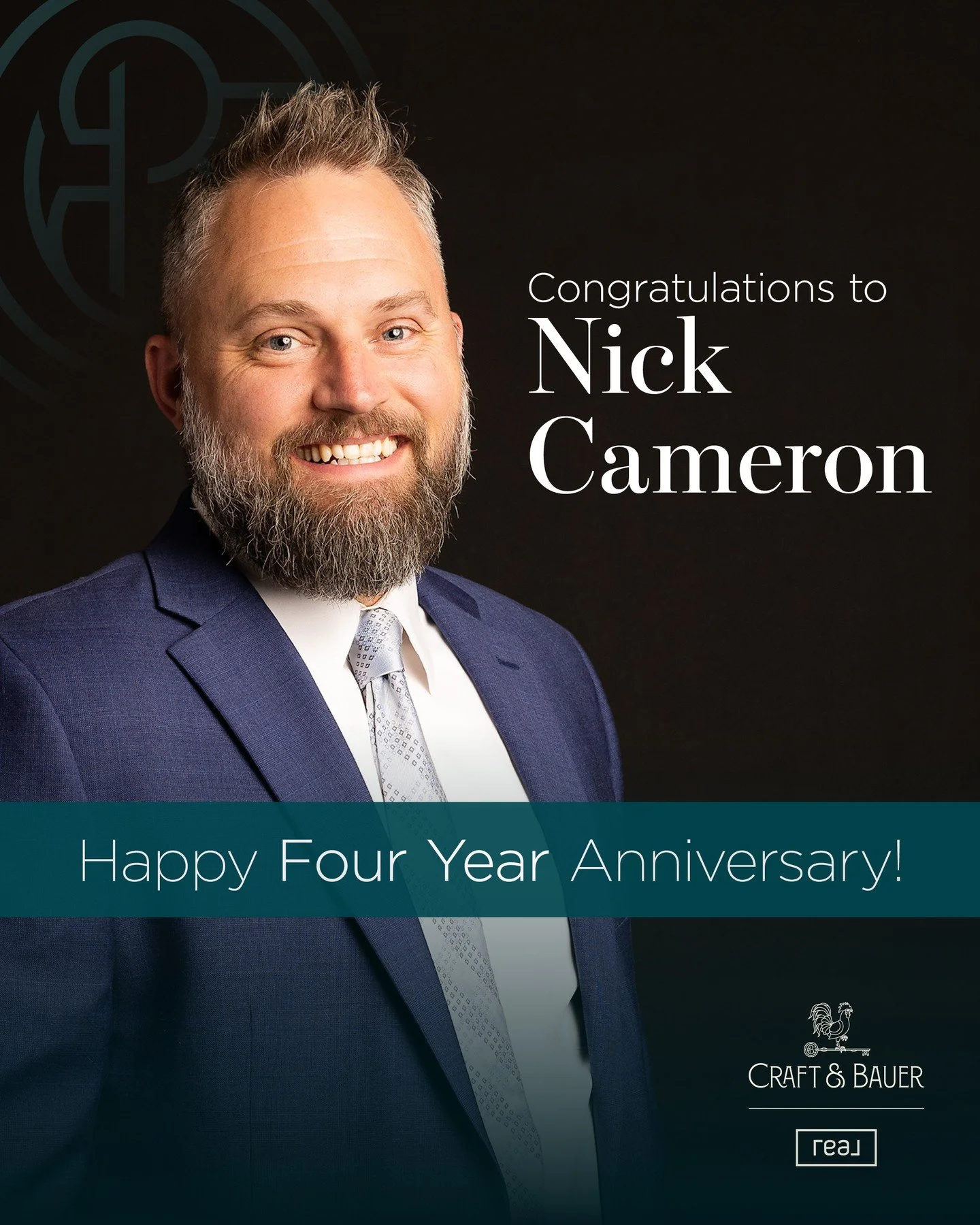 Happy 4-year Craft &amp; Bauerversary to our Senior Partner Nick Cameron!⁠
⁠
Nick has been an integral part of the Craft &amp; Bauer family, known for his client-first philosophy and commitment to negotiating &ldquo;as if it were my money and my pare