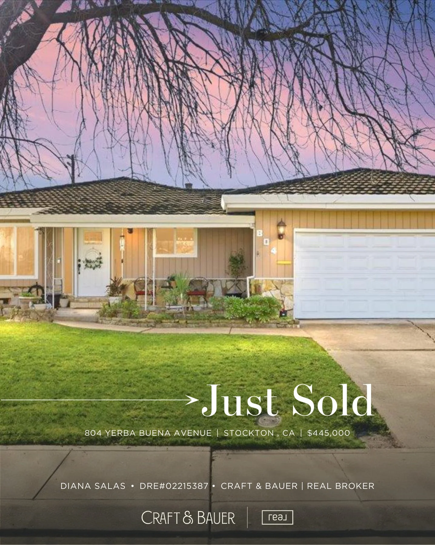 JUST SOLD 🎉 Congratulations to the new owners of this beautifully updated 3-bedroom home!⁠
⁠
🏡 804 Yerba Buena Avenue⁠
📍 Stockton, CA⁠
💰 $445,000⁠
⁠
The spacious backyard with a covered patio creates the perfect outdoor retreat for relaxing, ente