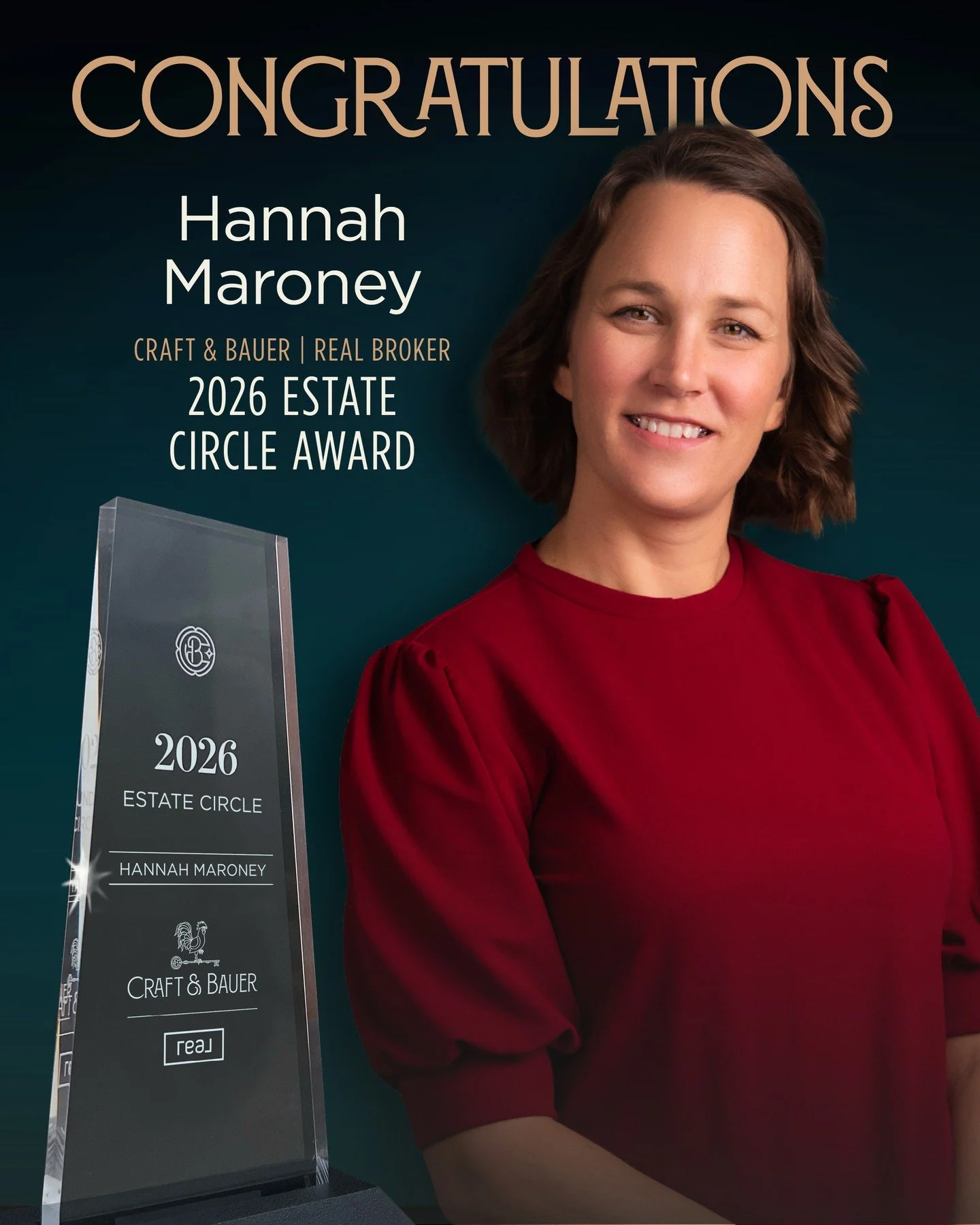 ✨ Congratulations to Hannah Maroney, 2026 Estate Circle recipient!⁠
⁠
The Estate Circle recognizes agents who achieved between $2M and $4M in total sales volume in 2025&mdash;built on real transactions, real clients, and real results.⁠
⁠
Hannah has d