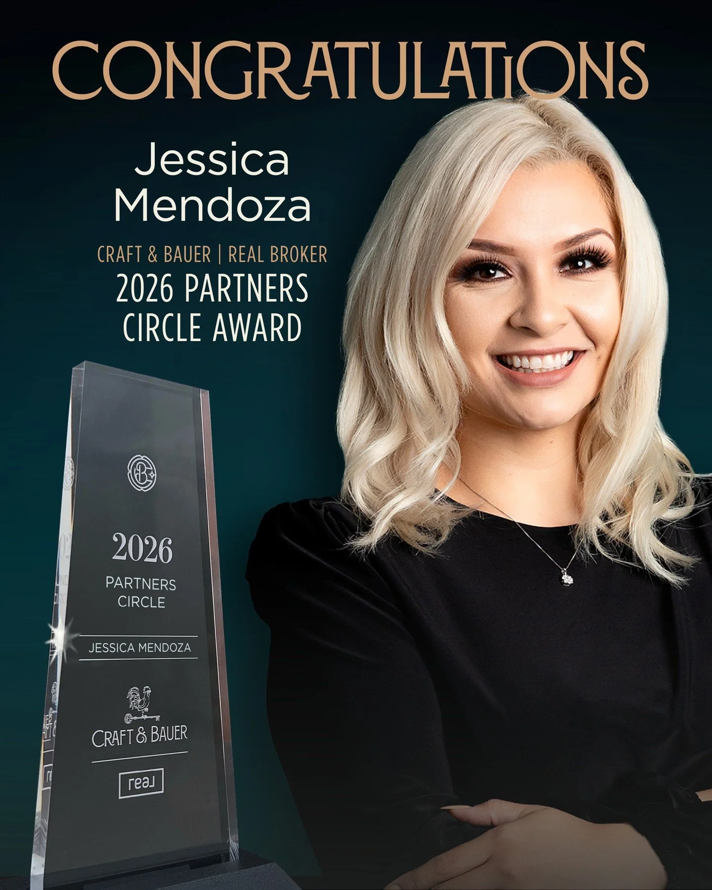 🎖️ Congratulations to Jessica Mendoza, 2026 Partners Circle recipient!⁠
⁠
The Partners Circle recognizes agents who achieved $4M&ndash;$10M in total sales volume in 2025.⁠
⁠
This tier represents agents who have moved beyond getting started&mdash;the