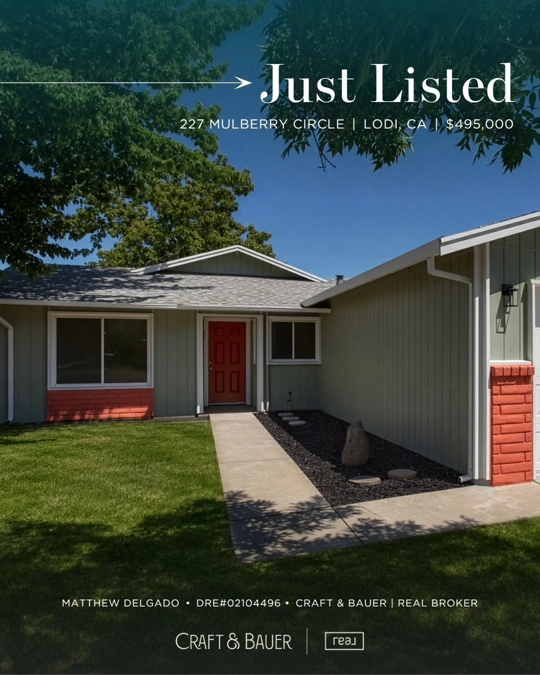 JUST LISTED 👉 Discover this beautifully remodeled 4-bedroom, 2-bath home in loveable Lodi!⁠
⁠
🏡 227 Mulberry Circle⁠
📍 Lodi, CA⁠
💰 $495,000⁠
⁠
Conveniently located near shopping, dining, schools, and with easy access to Highway 99, this home offe