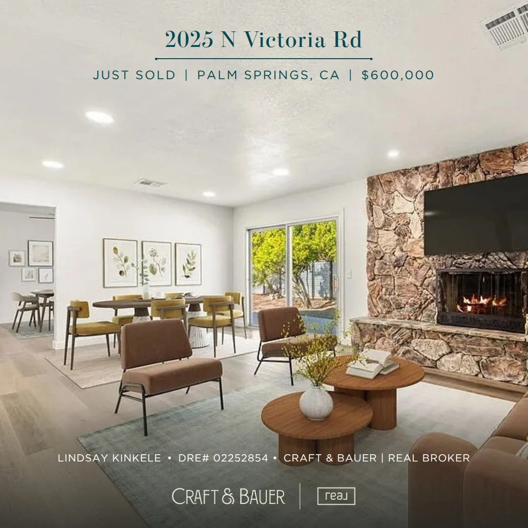 JUST SOLD 🥳 Congratulations to the new owners of this beautifully updated 3-bedroom home!⁠
⁠
🏡 2025 N Victoria Rd ⁠
📍 Palm Springs, CA⁠
💰 $600,000⁠
⁠
Ideally located near Palm Springs' renowned shopping, dining, entertainment, and recreation, thi