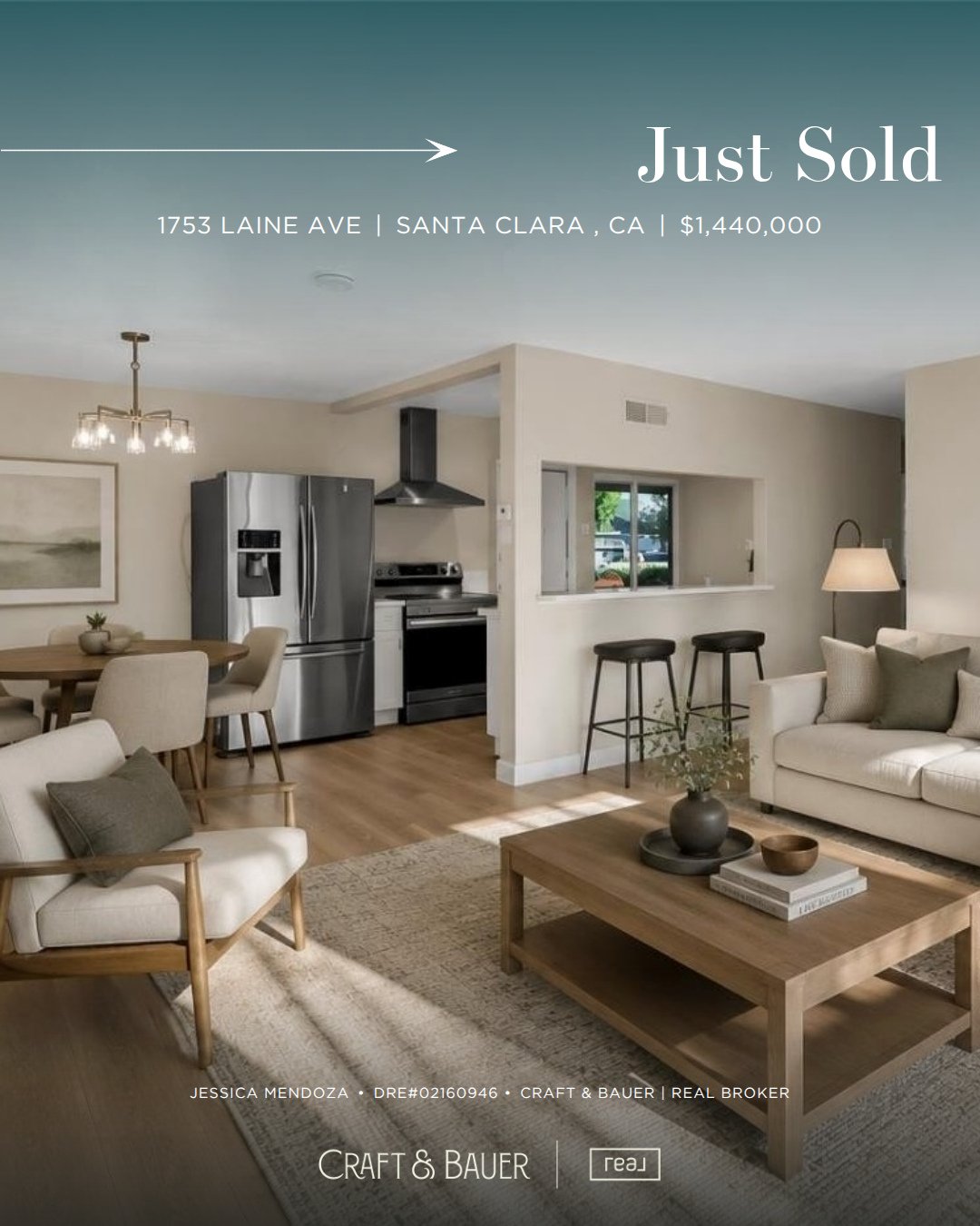 JUST SOLD ✨️ Congratulations to the new owners of this thoughtfully updated 3-bedroom home in Santa Clara. ⁠
⁠
🏡 1753 Laine Avenue⁠
📍 Santa Clara, CA⁠
💰 $1,440,000⁠
⁠
Ideally located near Silicon Valley's leading employers, premier shopping, popul