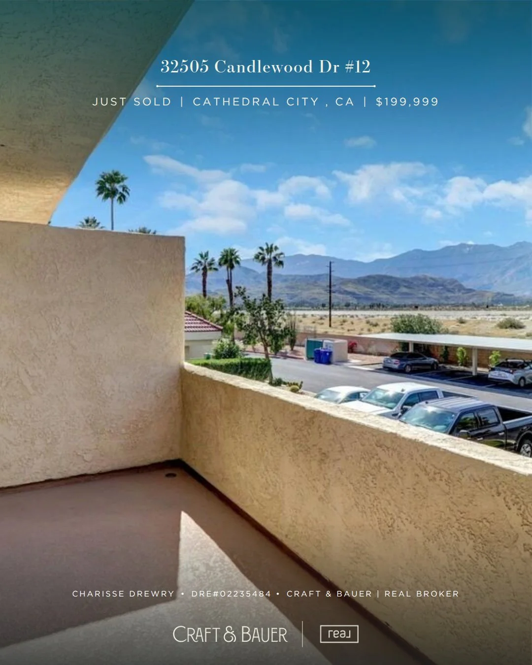 JUST SOLD ✨️ Congratulations to thew new owners of this upstairs condo in gated Candlewood Villas I. ⁠
⁠
🏡 32505 Candlewood Dr #12⁠
📍 Cathedral City, CA⁠
💰 $199,000⁠
⁠
Opportunities galore to customize a true blank slate in the heart of Cathedral 