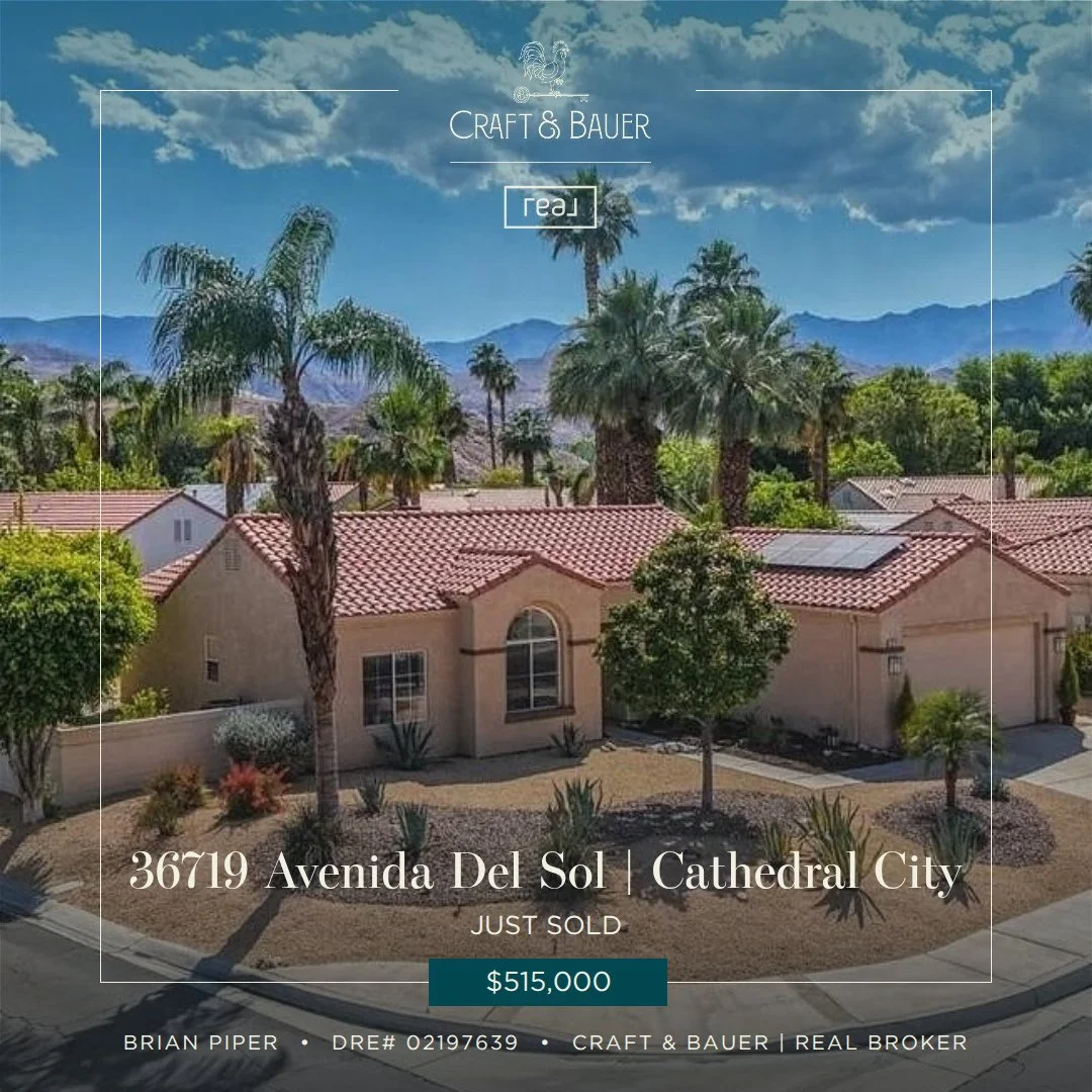 JUST SOLD 🌴 Congratulations to the new owners of this 3-bedroom home in the highly sought-after gated community of Rio del Sol!⁠
⁠
🏡 36719 Avenida Del Sol ⁠
📍 Cathedral City, CA⁠
💰 $515,000⁠
⁠
Enjoy the amenities of Rio del Sol, including tennis 