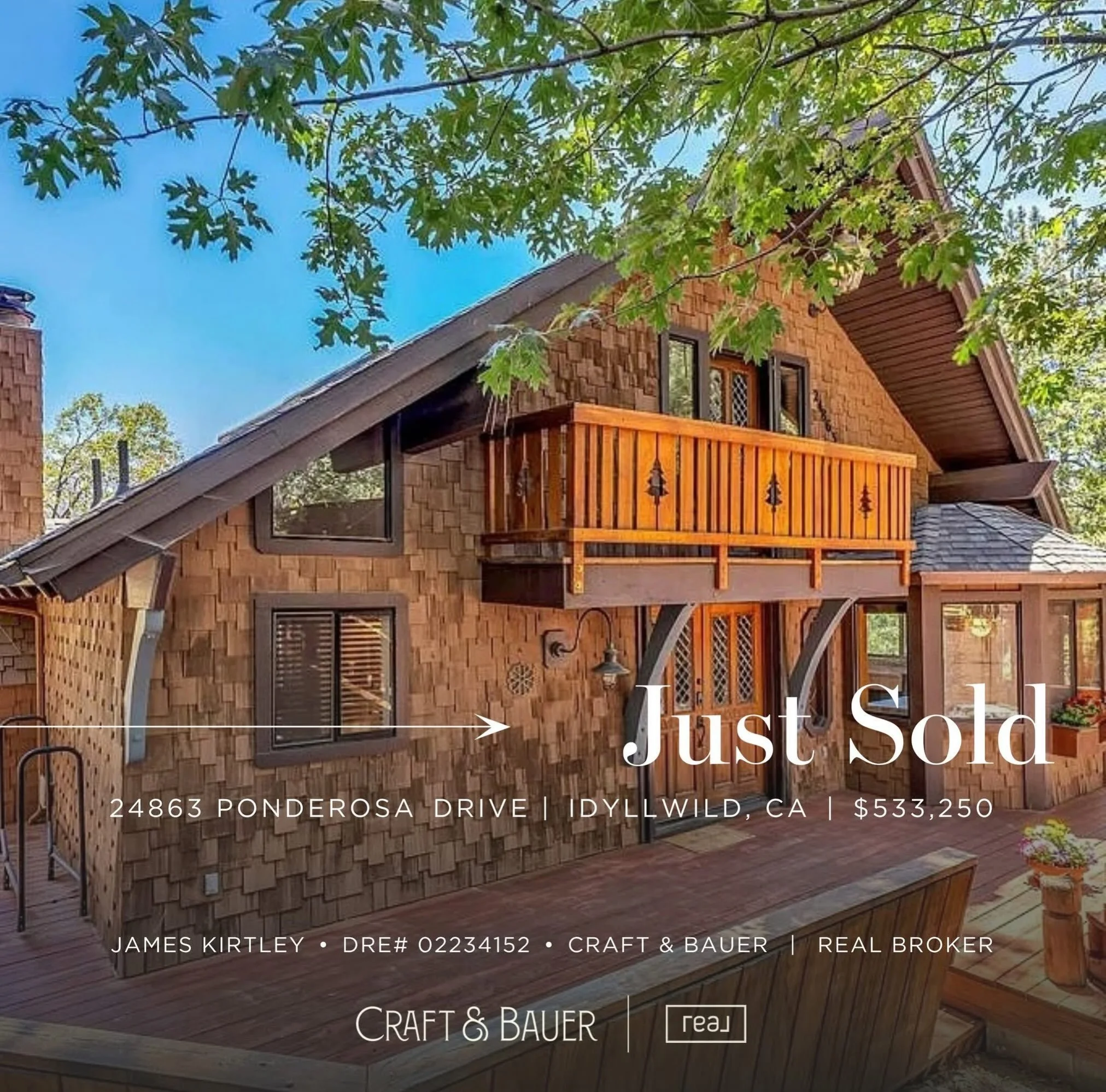 JUST SOLD 🎉 Congratulations to the new owners of this 2-bedroom mountain cabin! ⁠
⁠
🏡 24863 Ponderosa Drive ⁠
📍 Idyllwild, CA⁠
💰 $533,250⁠
⁠
Thoughtfully designed with flexible living spaces, an outdoor spa, and expansive deck, this home is ideal