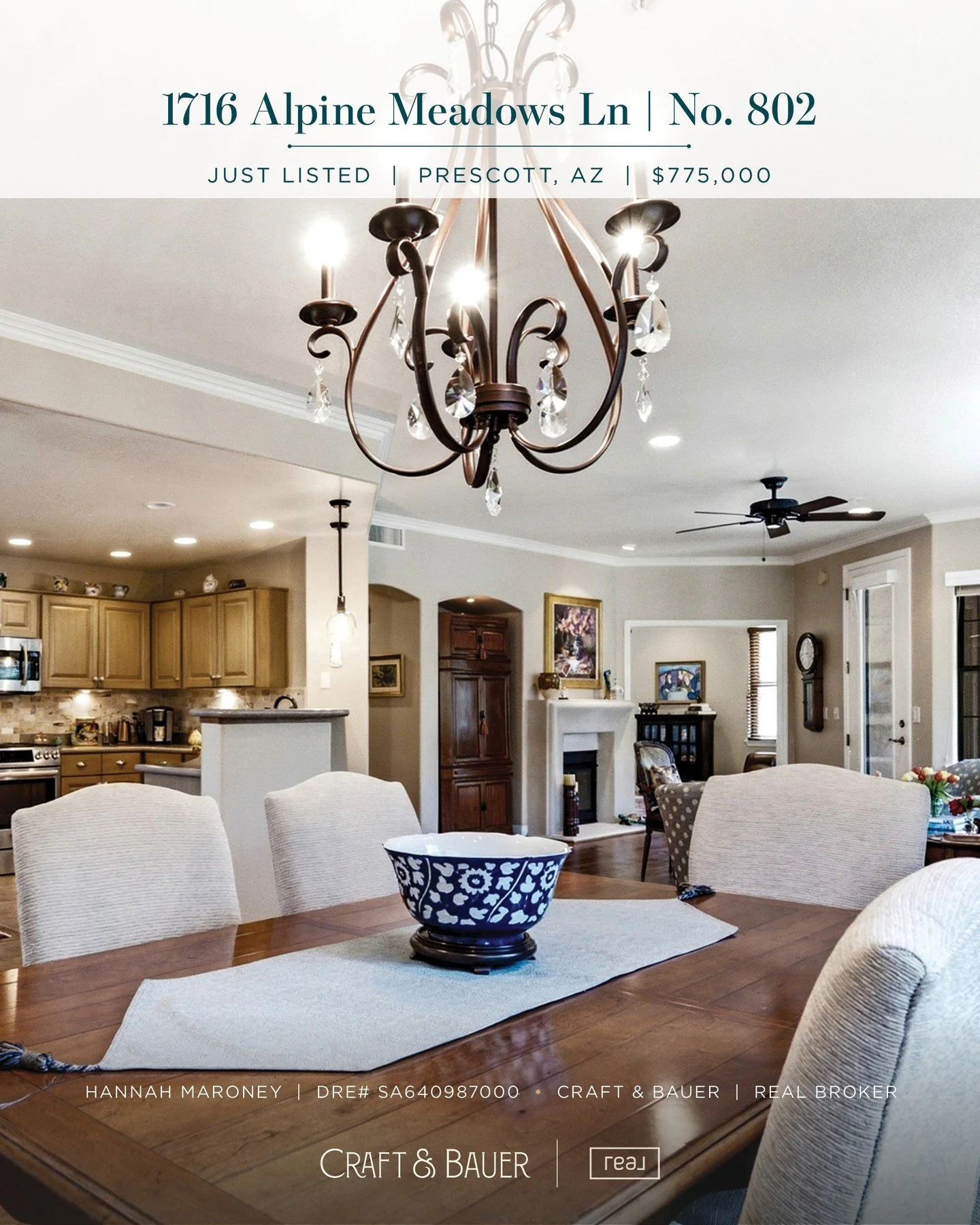 JUST LISTED 👉 Welcome to your dream mountain retreat nestled within the prestigious, gated Alpine Villas at Hassayampa Village Community!⁠
⁠
🏡 1716 Alpine Meadows Lane #802⁠
📍 Prescott, AZ⁠
💰 $775,000⁠
⁠
Residents can also join the Capital Canyon