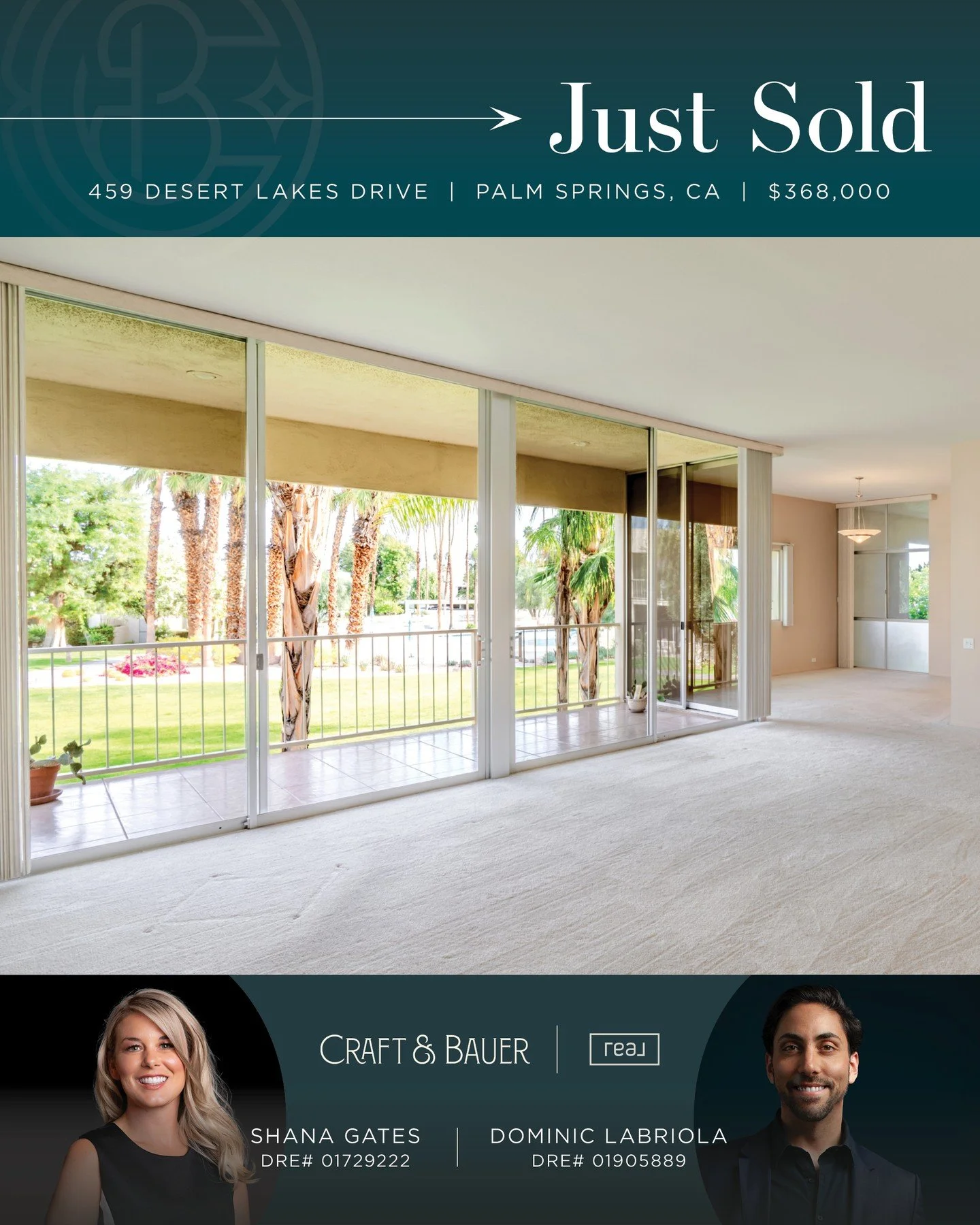 JUST SOLD 🌴 Congratulations to the new owners of this second floor 3- bedroom residence in the iconic Seven Lakes Country Club!⁠
⁠
🏡 459 Desert Lakes Drive⁠
📍 Palm Springs, CA⁠
💰 $368,000⁠
⁠
Seven Lakes community features an 18-hole golf course, 