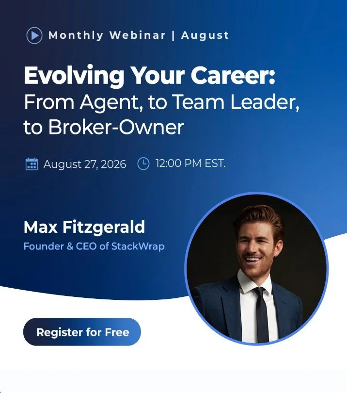 Ready to take the next step in your real estate career? Whether you're thinking about building a team, becoming a broker, or launching your own brokerage, every stage comes with new opportunities&mdash;and new challenges.⁠
⁠
Join Max, Founding Partne