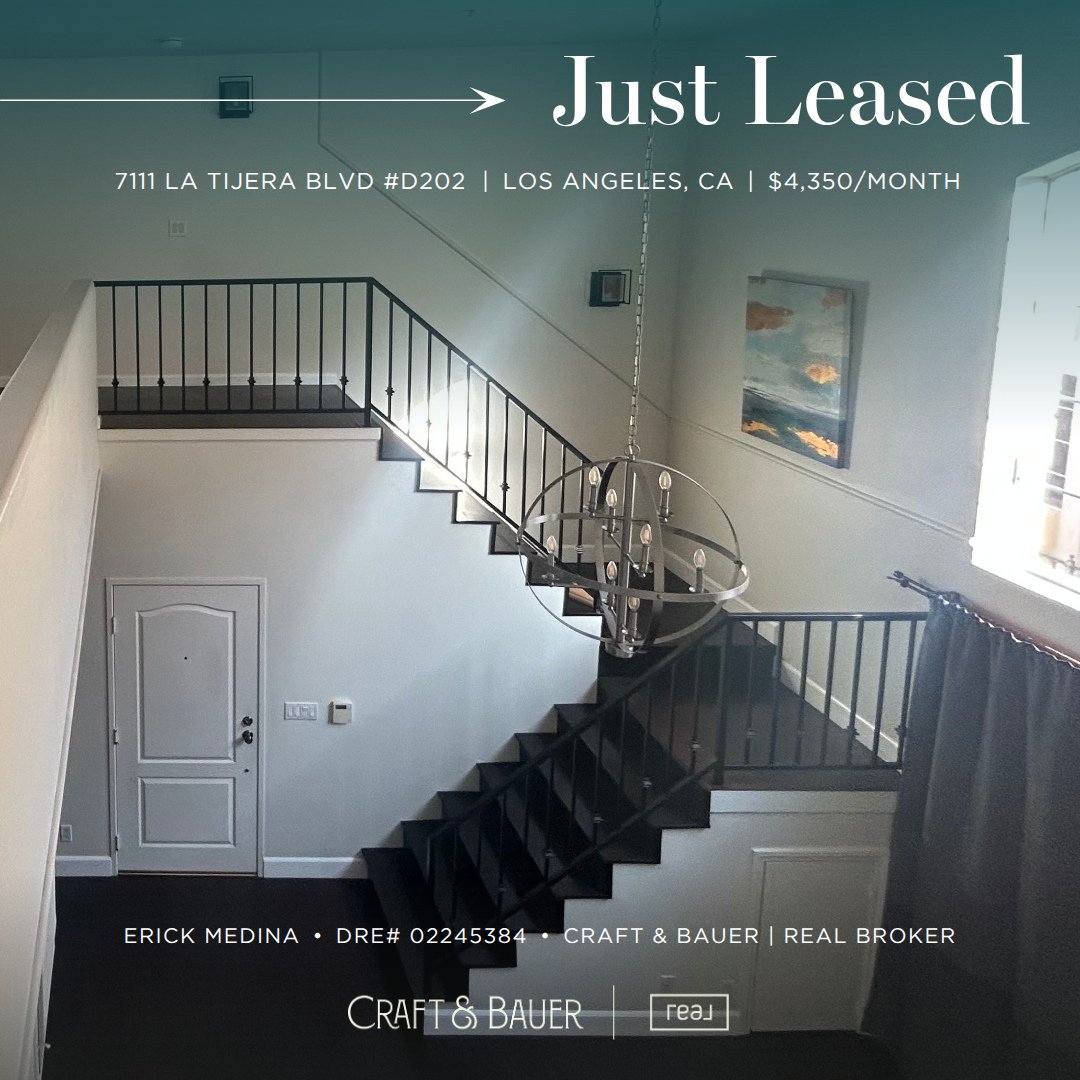 JUST LEASED ✨️ Congratulations to the new tenants of this beautifully maintained 3-bedroom condo!⁠
⁠
🏡 7111 La Tijera Blvd #D202⁠
📍 Los Angeles, CA⁠
⁠
Conveniently located near LAX, LMU, Playa Vista, shopping, dining, golf, and more, this home puts