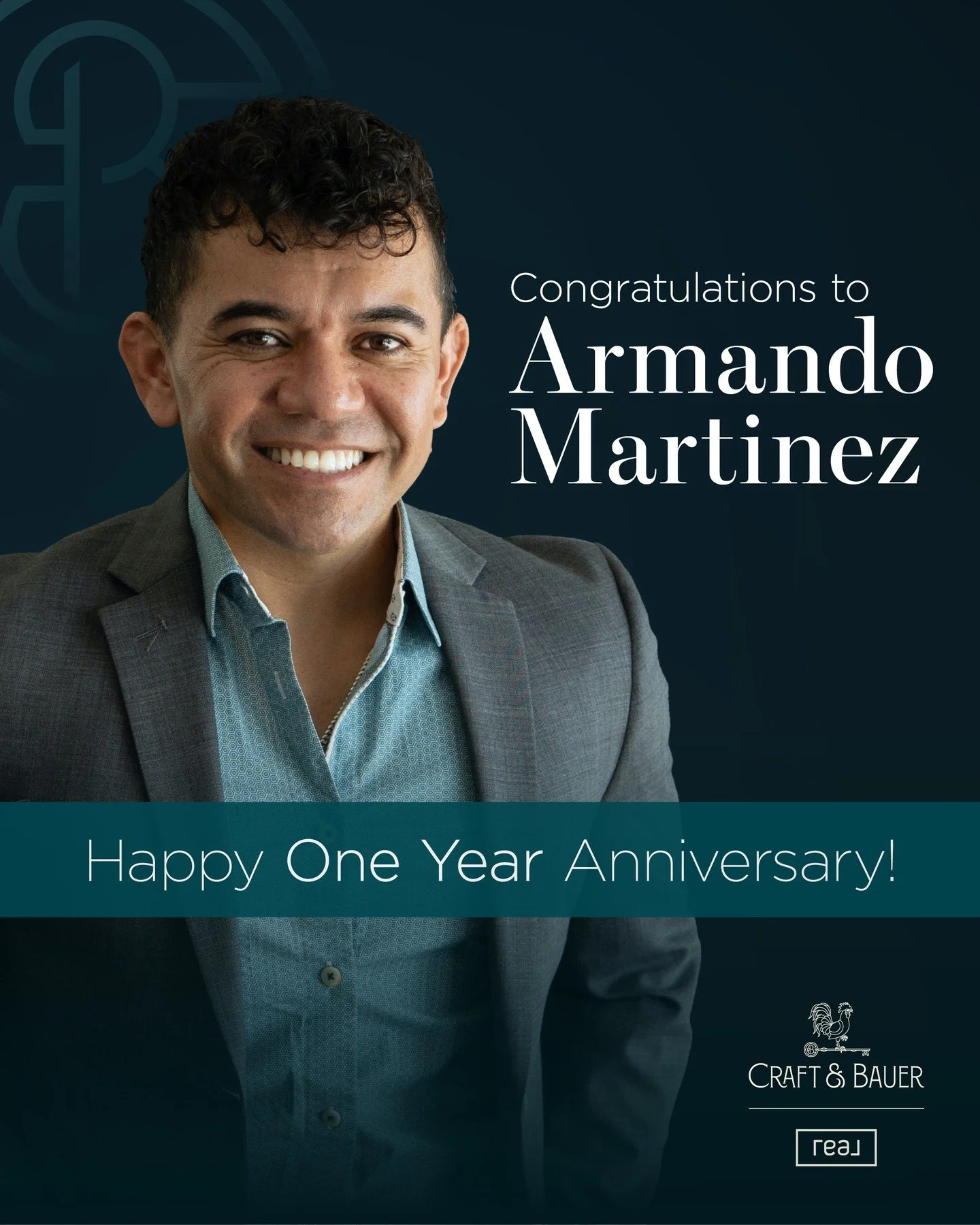 Happy 1-year Craft &amp; Bauerversary to our Estate Agent Armando Martinez!⁠
⁠
Serving the Coachella Valley with heart, integrity, and a true passion for helping people, Armando brings a thoughtful and compassionate approach to every client he serves