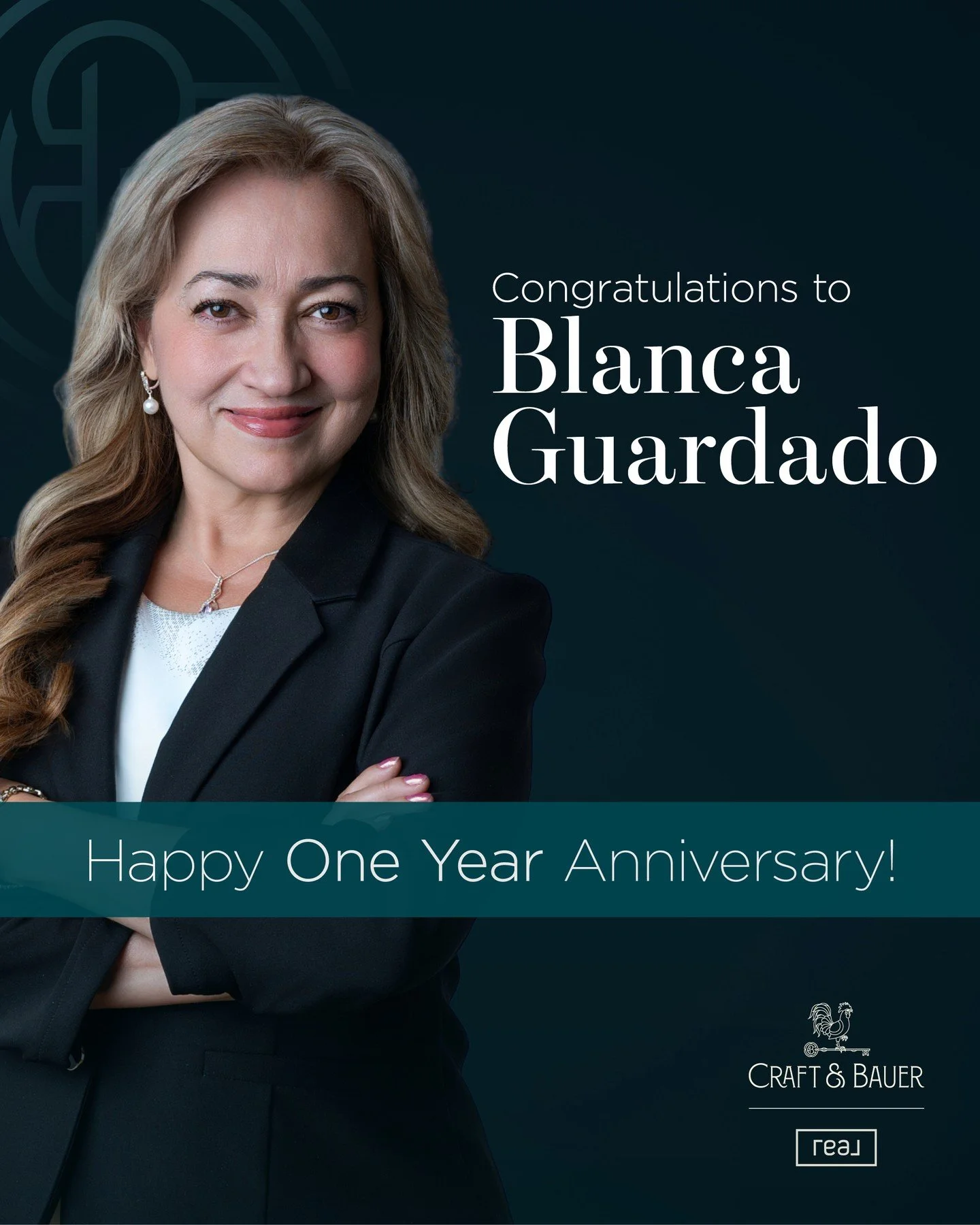 Happy 1-year Craft &amp; Bauerversary to our Estate Agent Blanca Guardado!⁠
⁠
Serving clients across San Joaquin, Stanislaus, and Contra Costa counties, Blanca brings a deep appreciation for family, community, and the meaning of home to everything sh