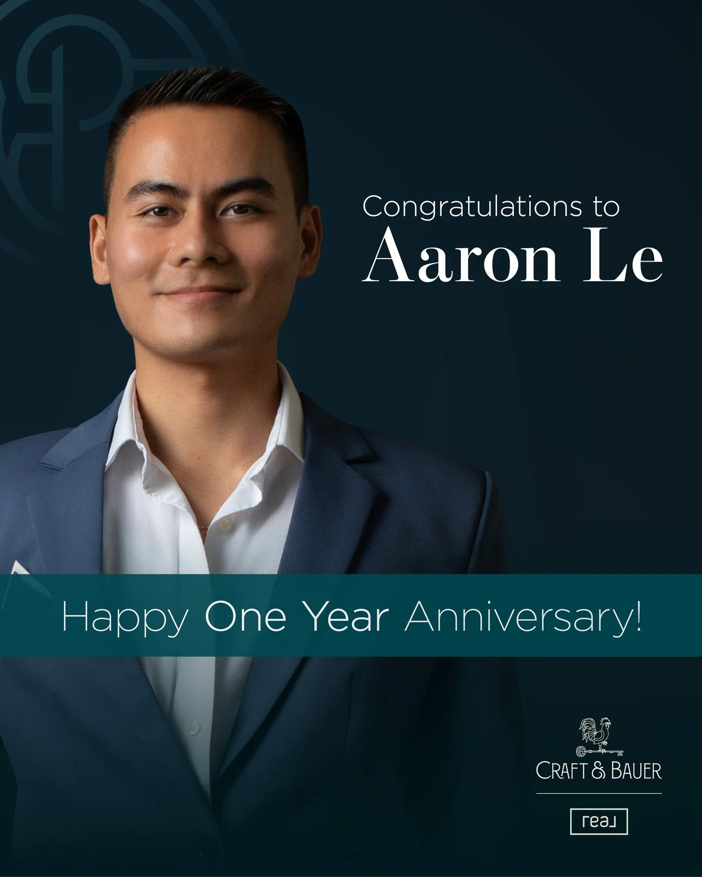 Happy 1-year Craft &amp; Bauerversary to our Estate Agent Aaron Le! ⁠
⁠
Proudly serving San Diego and the greater San Diego County area, Aaron brings a unique blend of military leadership, federal service, technology, and data-driven insight to real 
