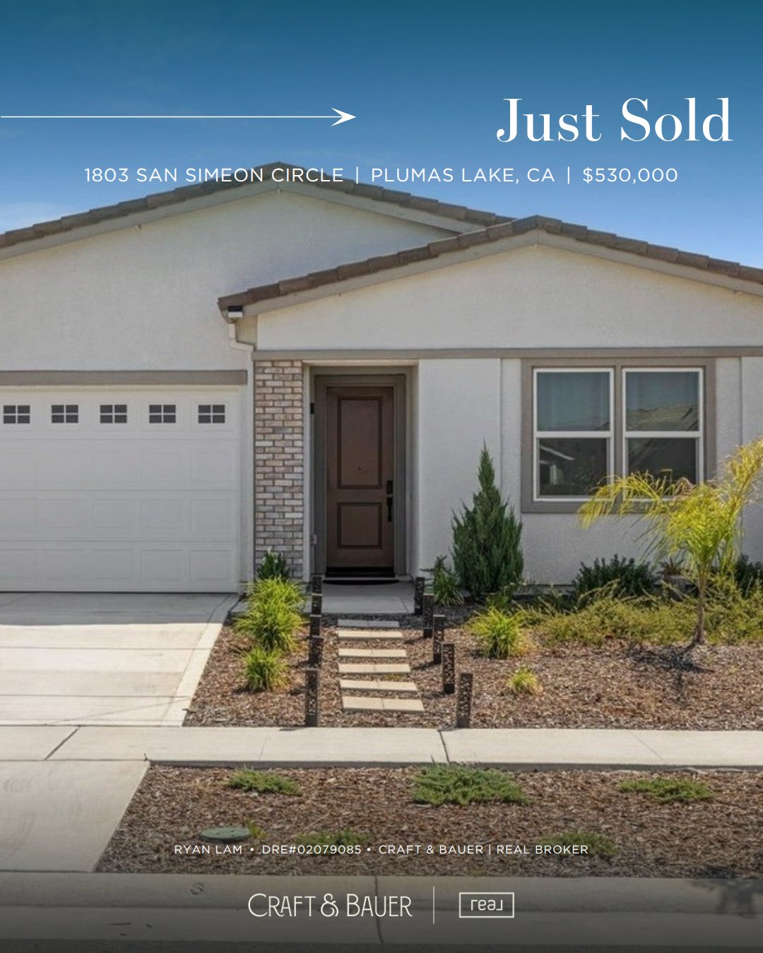 JUST SOLD ✨️ Congratulations to the new owners of this stunning 4-bedroom home designed for modern living.⁠
⁠
🏡 1803 San Simeon Circle⁠
📍 Plumas Lake, CA⁠
💰 $530,000⁠
⁠
Located between Sacramento and Yuba City with easy Highway 70 access and new s