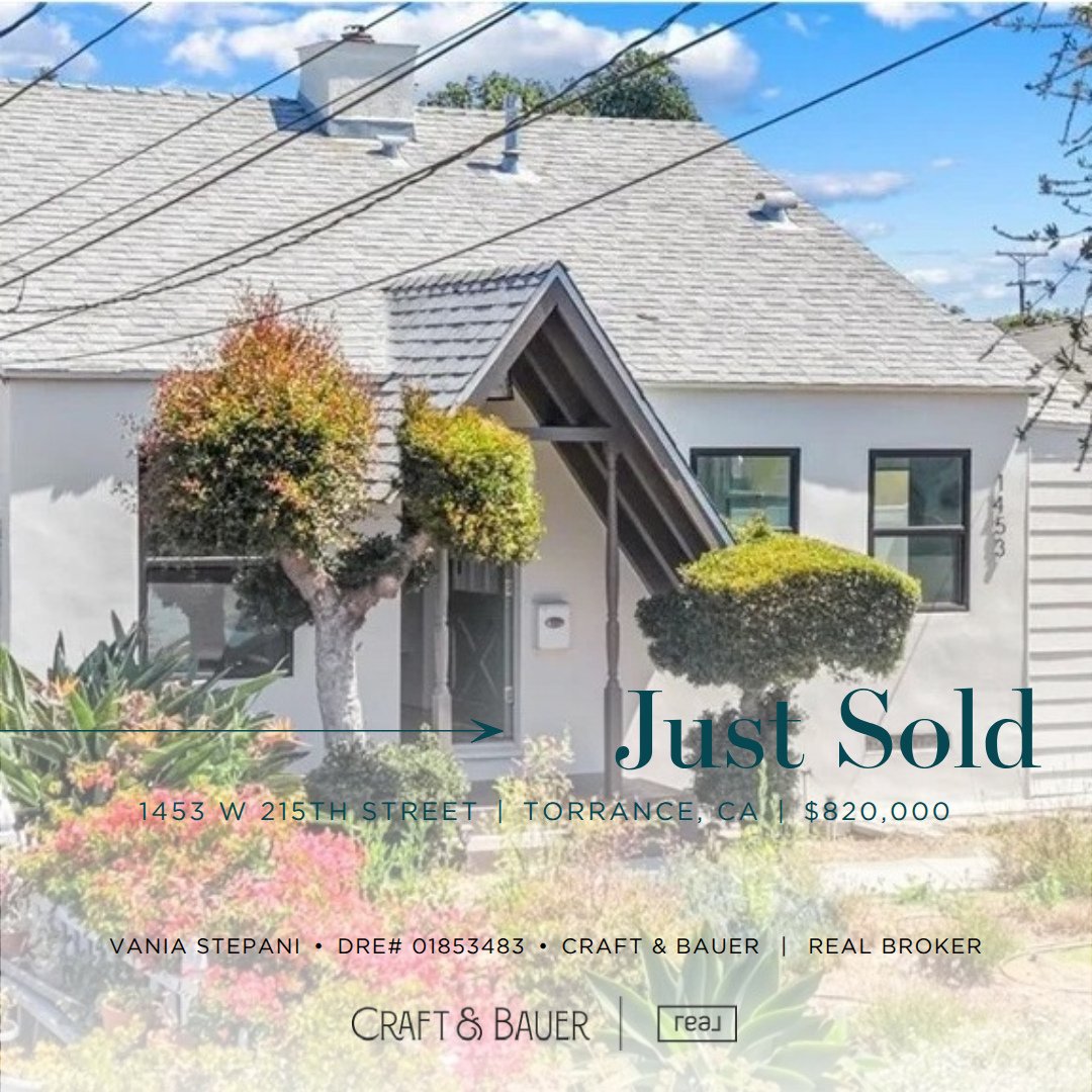 JUST SOLD 🎉 Congratulations to the new owners of this charming Mid-Century Modern 3-bedroom home in one of the South Bay&rsquo;s most sought-after neighborhoods!⁠
⁠
🏡 1453 W. 215th Street⁠
📍 Torrance, CA⁠
💰 $820,000⁠
⁠
Enjoy the best of the South