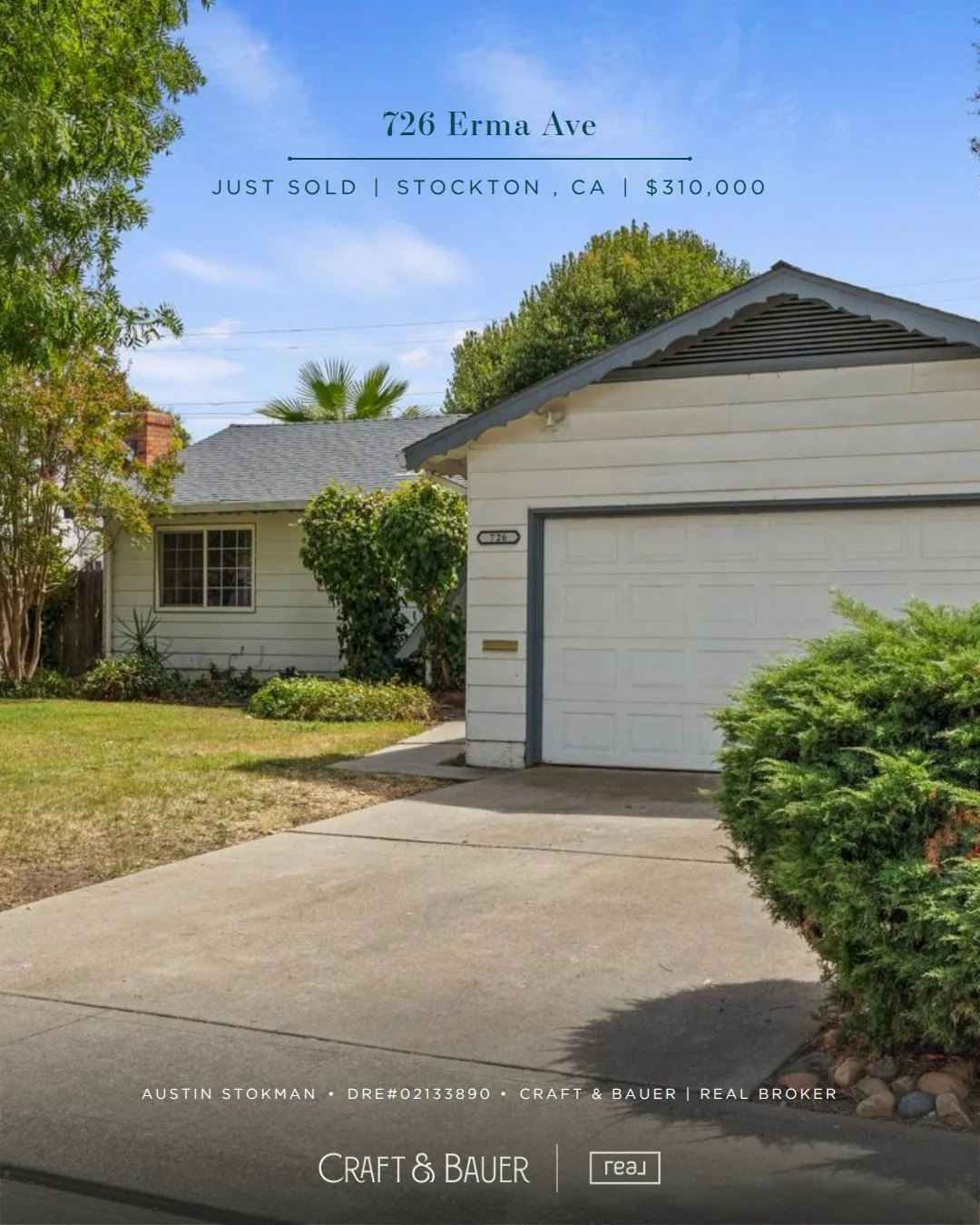 JUST SOLD 🎉 Congratulations to the new owners of this 3-bedroom home with a spacious layout and an amazing backyard! ⁠
⁠
🏡 726 Erma Avenue⁠
📍 Stockton, CA⁠
💰 $310,000⁠
⁠
Conveniently located near Lincoln Center, shopping, dining, and all the ever