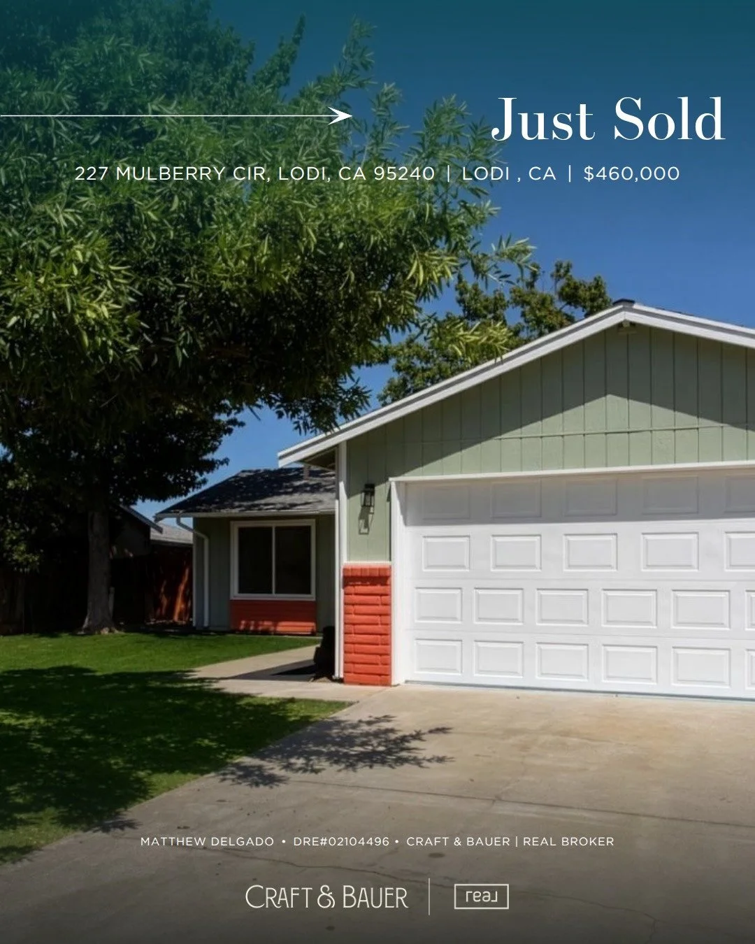JUST SOLD ✨️ Congratulations to the new owners of this beautifully remodeled 4-bedroom home in loveable Lodi!⁠
⁠
🏡 227 Mulberry Circle⁠
📍 Lodi, CA⁠
💰 $460,000⁠
⁠
Conveniently located near shopping, dining, schools, and Highway 99, this home offers
