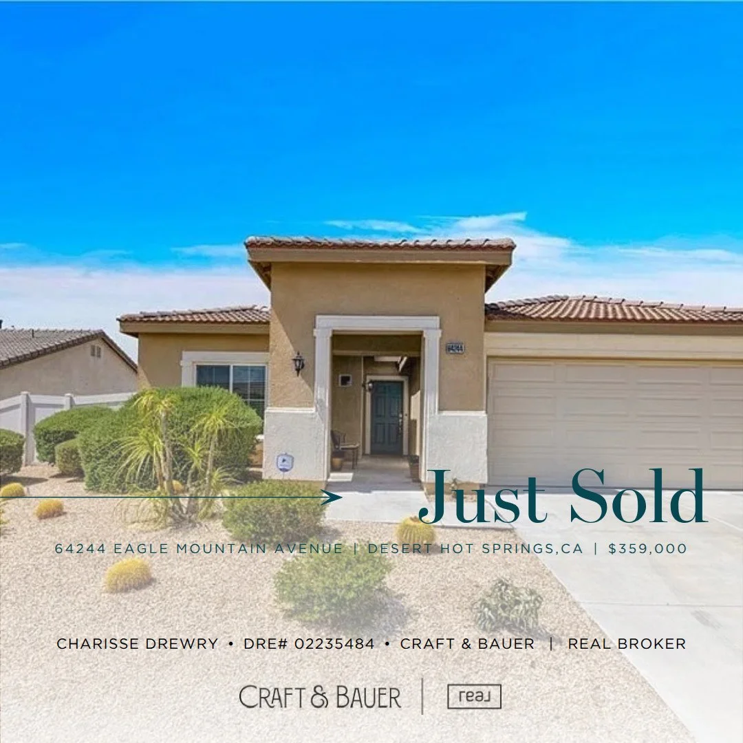 JUST SOLD ✨️ Congratulations to the new owners of this 3-bedroom home⁠
in a sought-after 55+ gated community in Desert Hot Springs.⁠
⁠
🏡 64244 Eagle Mountain Avenue⁠
📍 Desert Hot Springs, CA⁠
💰 $359,000⁠
⁠
Located in Mountain View Estates, this ho