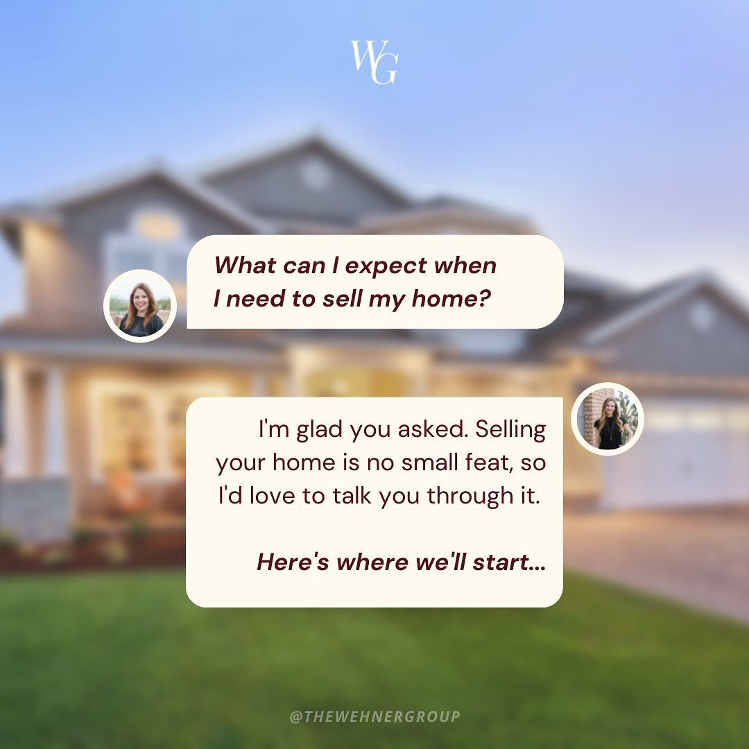 &quot;What does the process look like if I'm wanting to sell my home??&quot; 😍⁠⁠
⁠⁠
It is so important to have someone who walks you through the process of prepping and selling your home. We go through a detailed rundown of how we're going to sell y