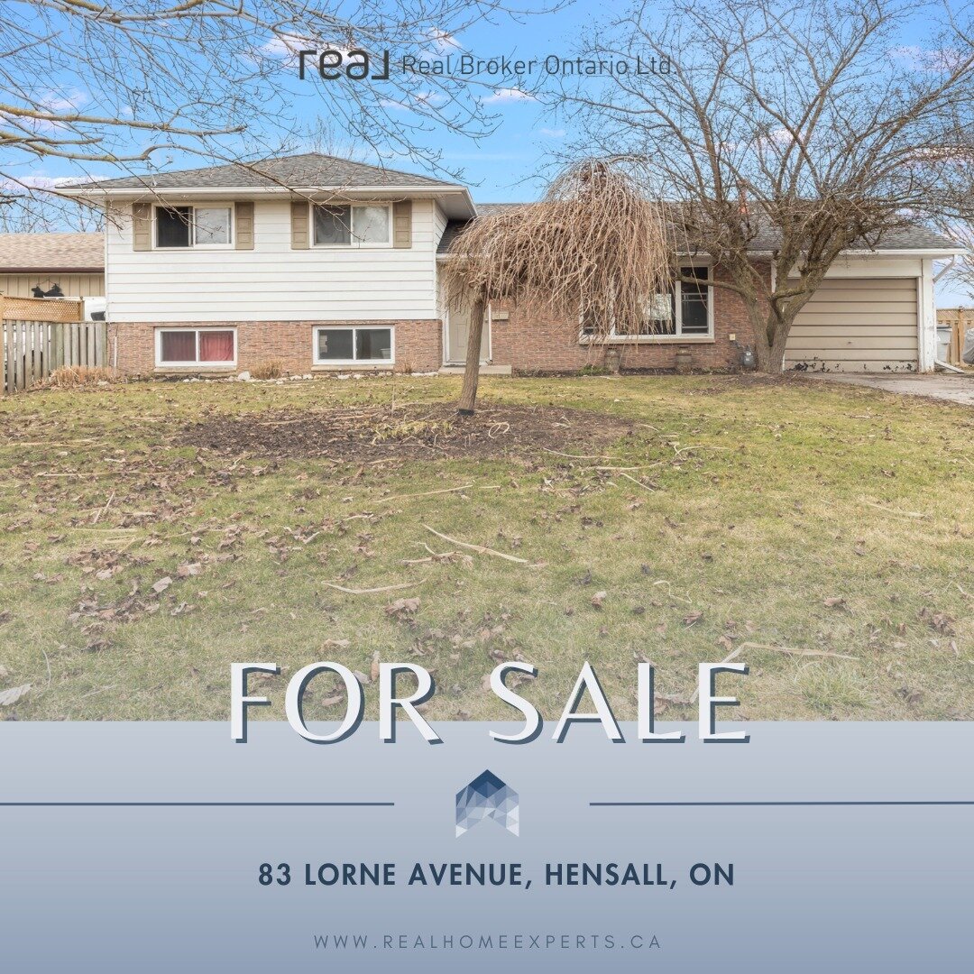 FOR SALE 🚨

📍 83 Lorne Ave, Hensall, ON

This conveniently located property offers quick access to various local hubs, with Grand Bend, Goderich, Stratford, and Kitchener all within easy reach. Positioned as a hidden gem, it provides a balanced lif
