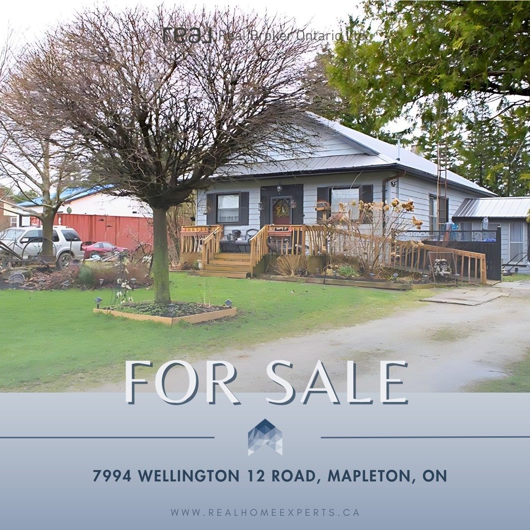 FOR SALE 🚨

📍 7994 Wellington 12 Rd, Mapleton, ON

Nestled serenely on the outskirts of Arthur, this welcoming family home combines the tranquillity of the countryside with remarkable accessibility to urban conveniences. With Guelph just 40 minutes