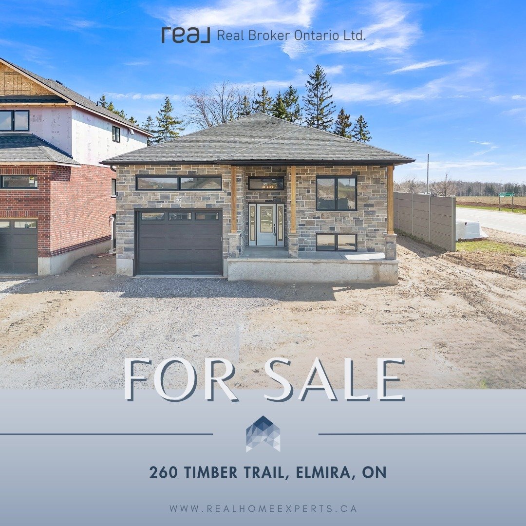 🚨 JUST LISTED 🚨

📍 260 Timber Trail Rd, Elmira, ON

A stunning brand-new bungalow nestled in the charming town of Elmira. This home is the epitome of modern living, boasting 6 bedrooms and 3 bathrooms spread across its spacious layout. As you step