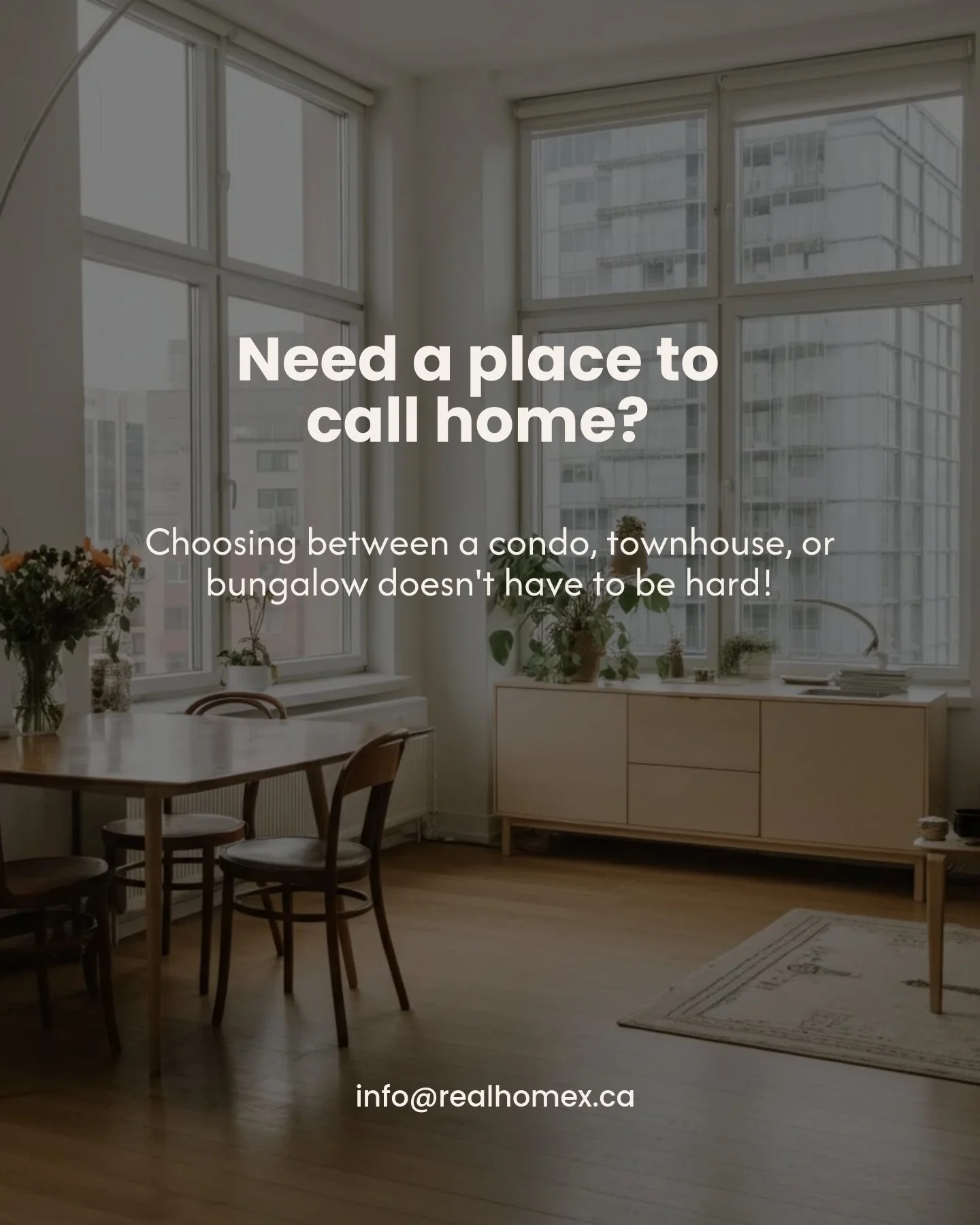 Getting your home sweet home should be as easy as pie, right? Choosing between a condo, townhouse, and bungalow is a BIG step. Let's break it down together, shall we?

Condos: These are great if you love city life and want something easy to care for.