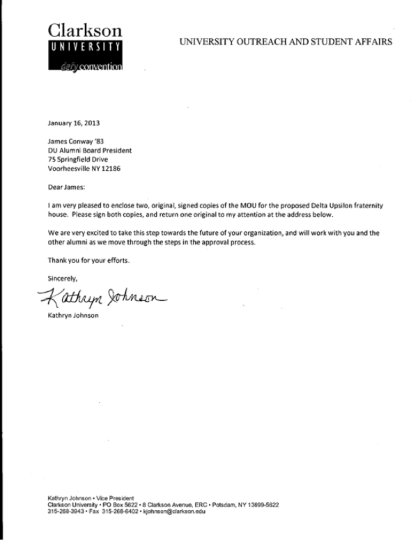 2013 Memo of Understanding 
