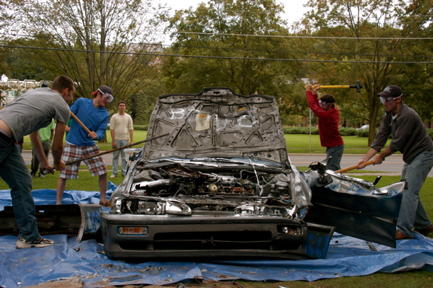 Our popular event during Recruitment Week called “Bash the Buick”