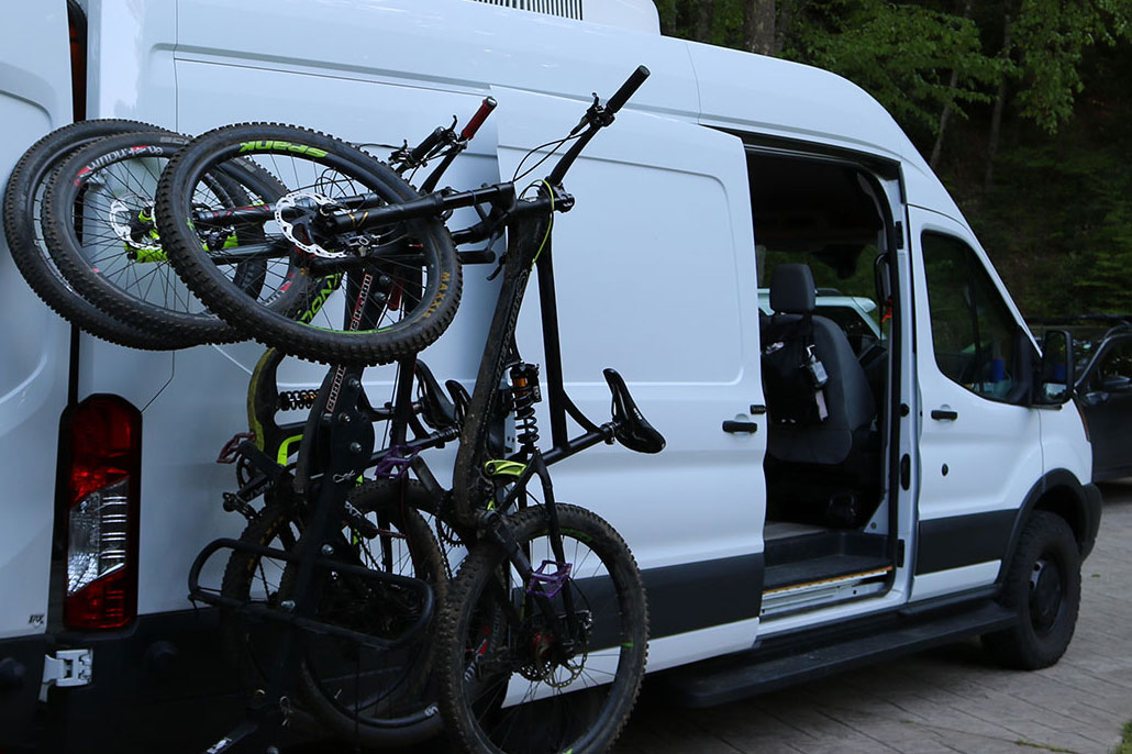 ford transit mountain bike conversion