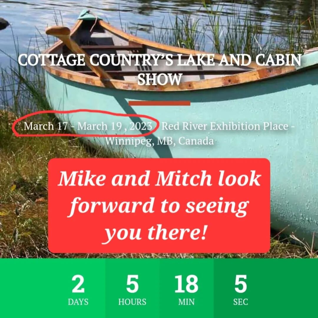 Come see us!!

The Cottage show is this weekend ONLY at the Red River Exhibition Center!
Mike and Mitch will be there to answer all of your Deck, Dock, and Boat Lift Questions questions.

#deck #dock #boat #boatramp #boatlift #railsystem #floatingdoc