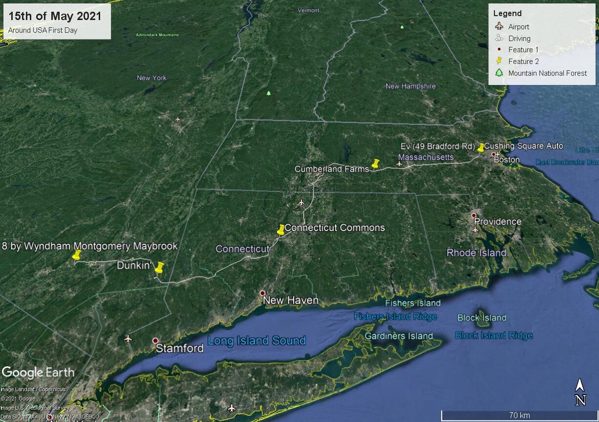 Boston To Baltimore / Around USA Project