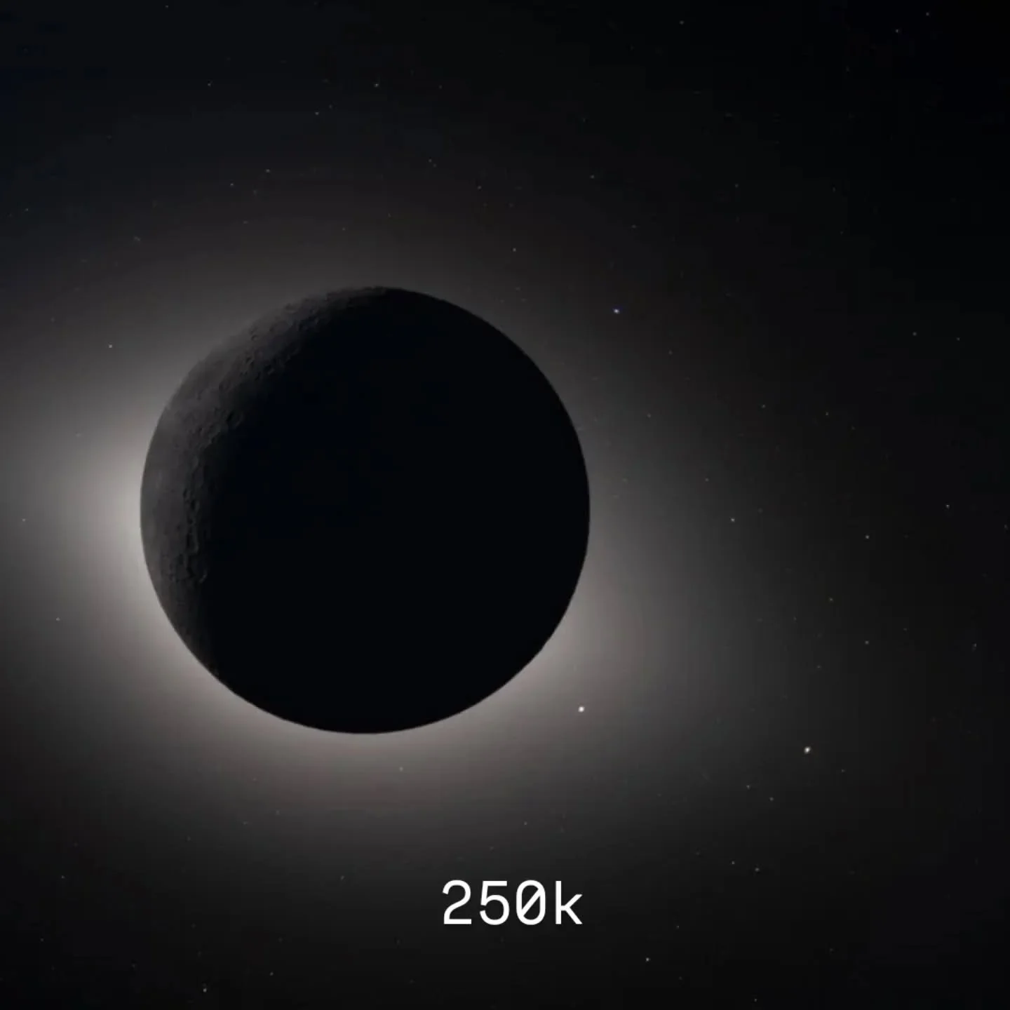 8k moon shot from Artemis II, 250k miles away from Earth. #nasa