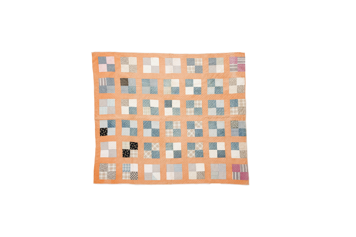 1950's FOUR SQUARE PATCH QUILT