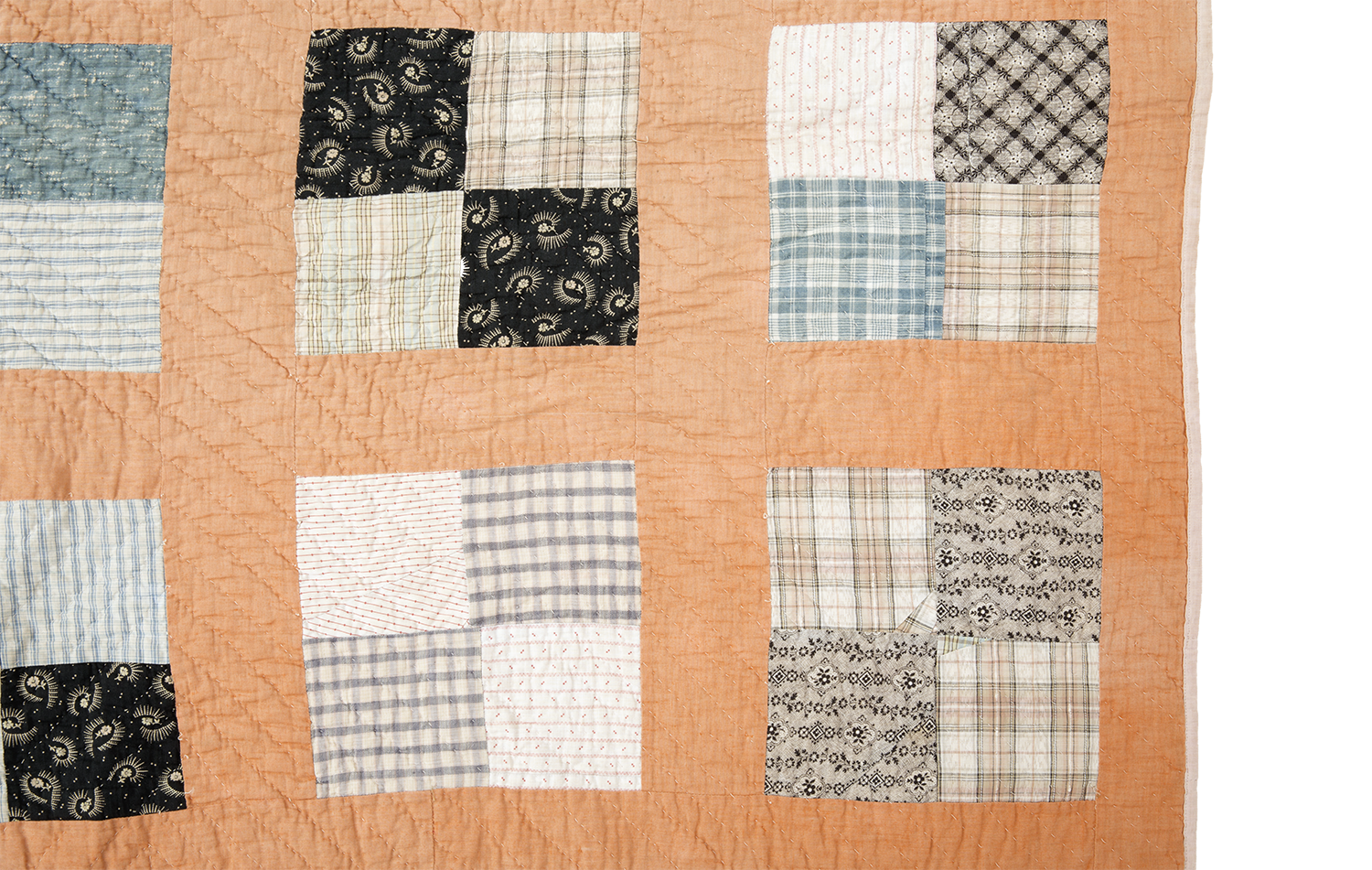 1950's FOUR SQUARE PATCH QUILT
